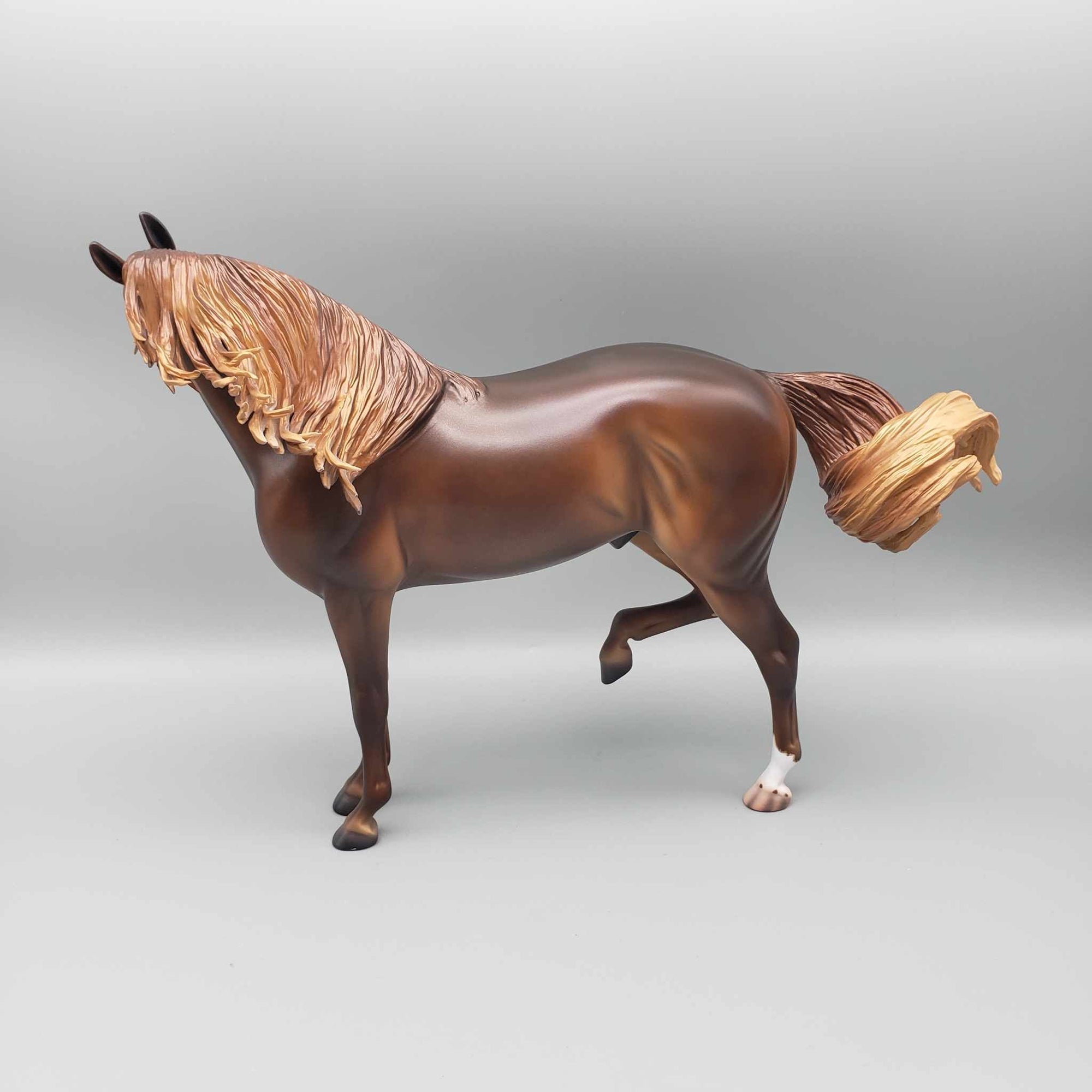 Hellcat OOAK Dark Dappled Chestnut Extreme Custom Andalusian By Caroline Boydston Best Offer 11/20/23