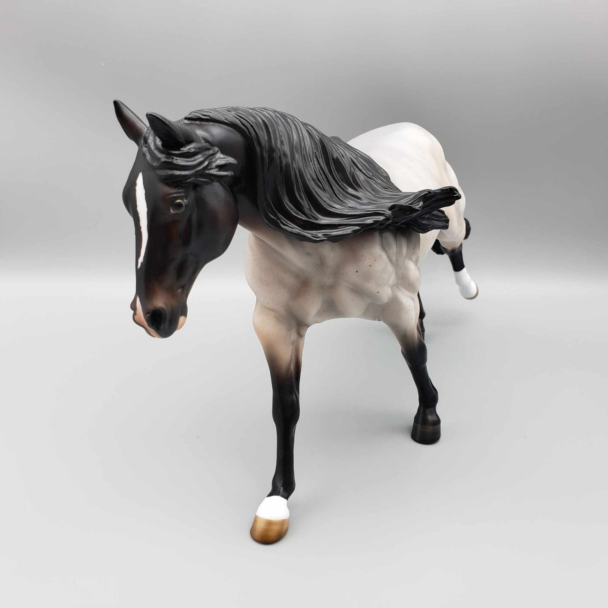 Jasmine OOAK Bay Roan Running Stock Horse By Angela Marleau Fall Into Autumn Random Drop Sale 9/23