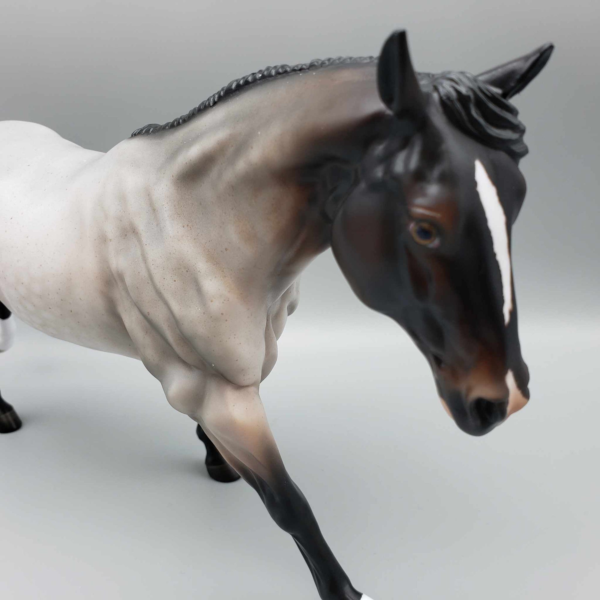 Jasmine OOAK Bay Roan Running Stock Horse By Angela Marleau Fall Into Autumn Random Drop Sale 9/23