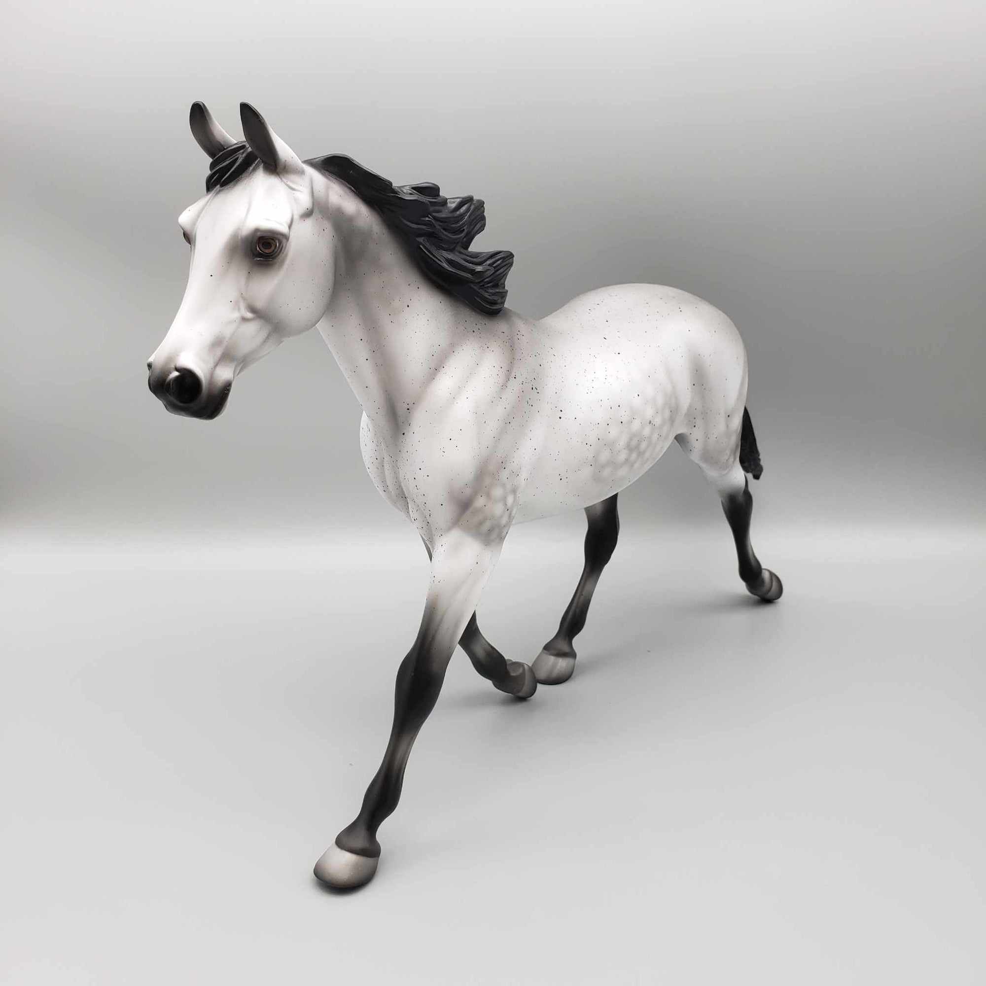 Chimney Dust OOAK Fleabitten Grey with Black Palouse By Angela Marleau Holiday Sale HS23