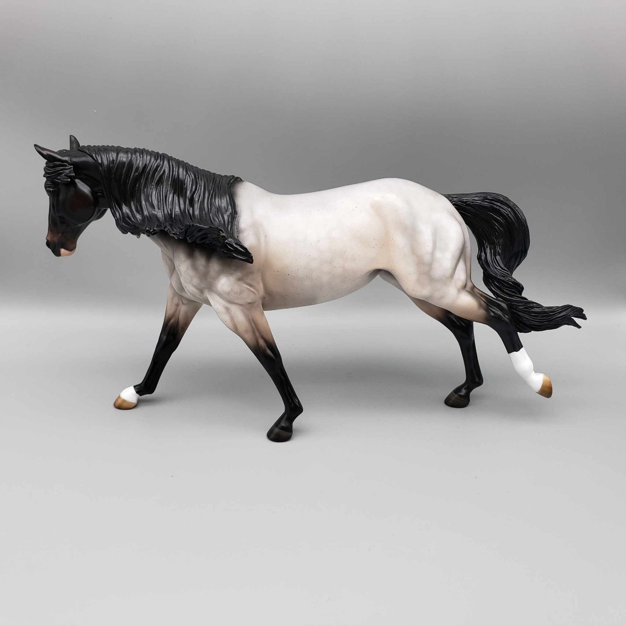 Jasmine OOAK Bay Roan Running Stock Horse By Angela Marleau Fall Into Autumn Random Drop Sale 9/23