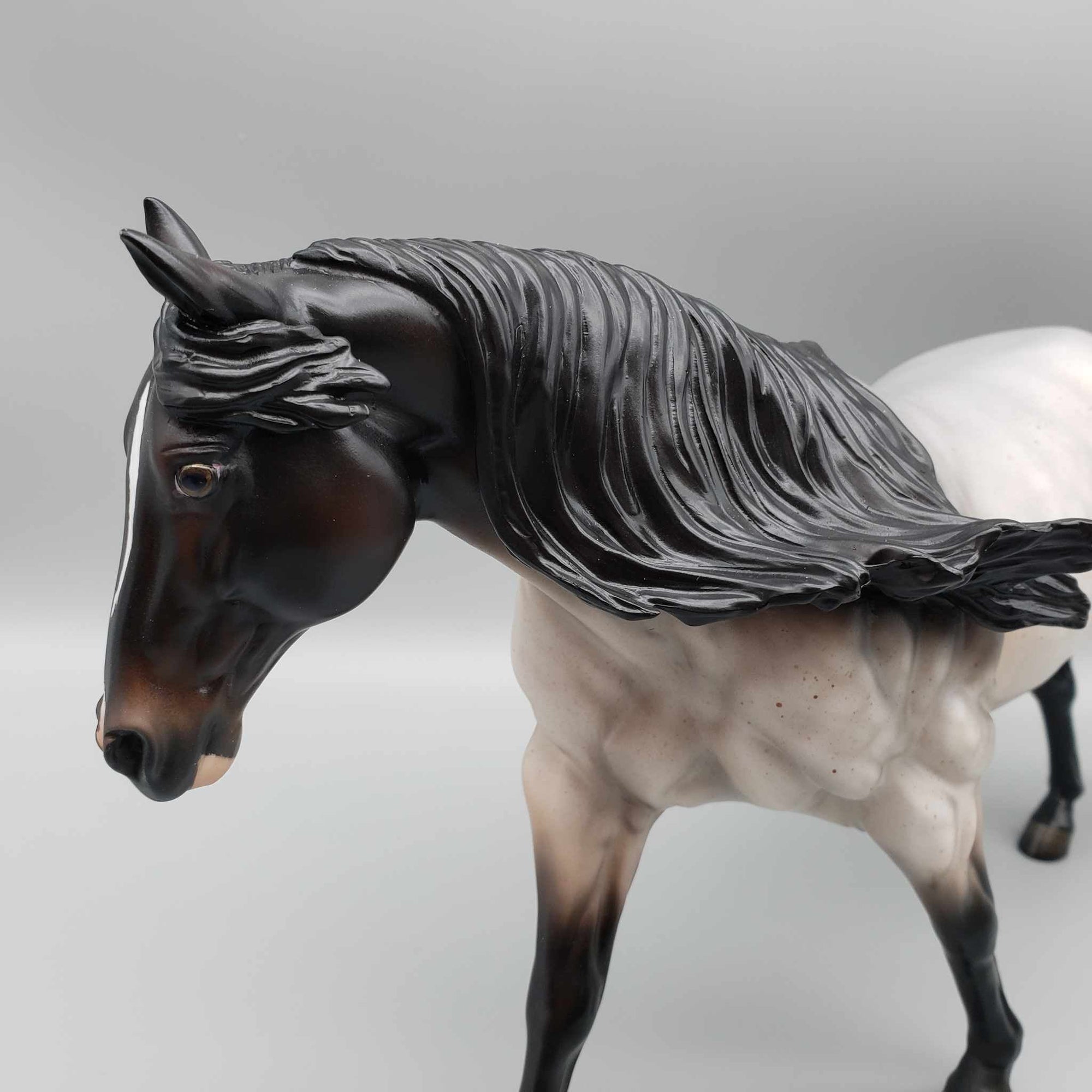 Jasmine OOAK Bay Roan Running Stock Horse By Angela Marleau Fall Into Autumn Random Drop Sale 9/23