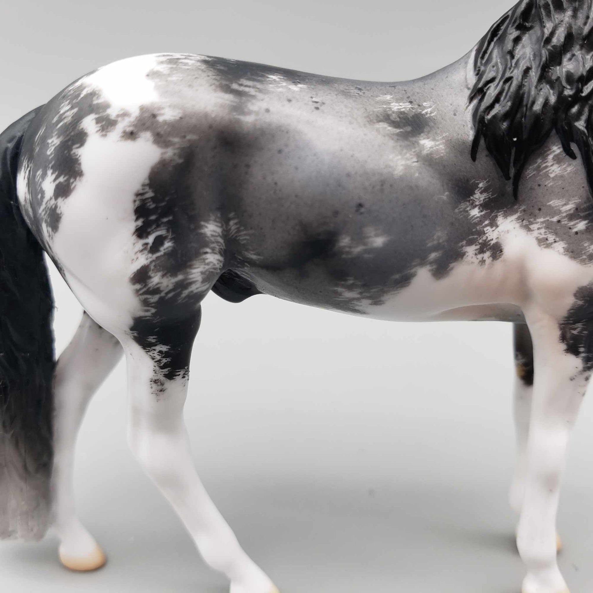 Archean OOAK Blue Roan Sabino Andalusian Chip by Jess Hamill Facebook Auction Fall Into Autumn Random Drop Sale 9/23