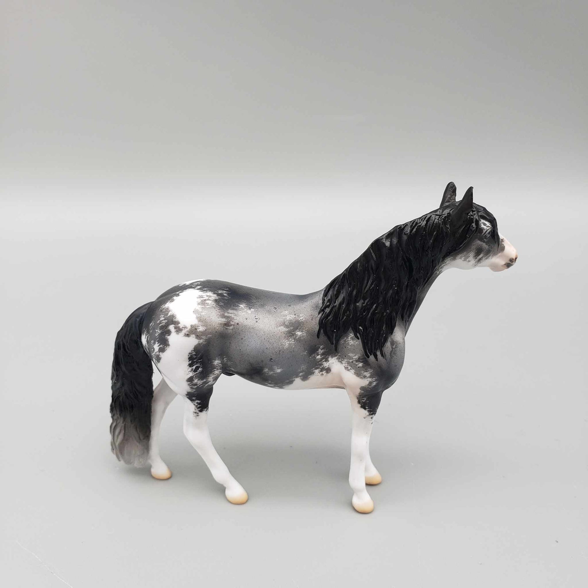 Archean OOAK Blue Roan Sabino Andalusian Chip by Jess Hamill Facebook Auction Fall Into Autumn Random Drop Sale 9/23
