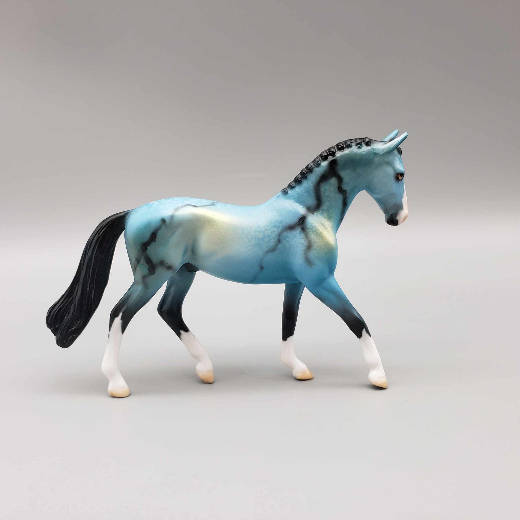 Heidi OOAK Deco Turquoise Warmblood Chip By Dawn Quick Fall Into Autumn Random Drop Sale 9/23