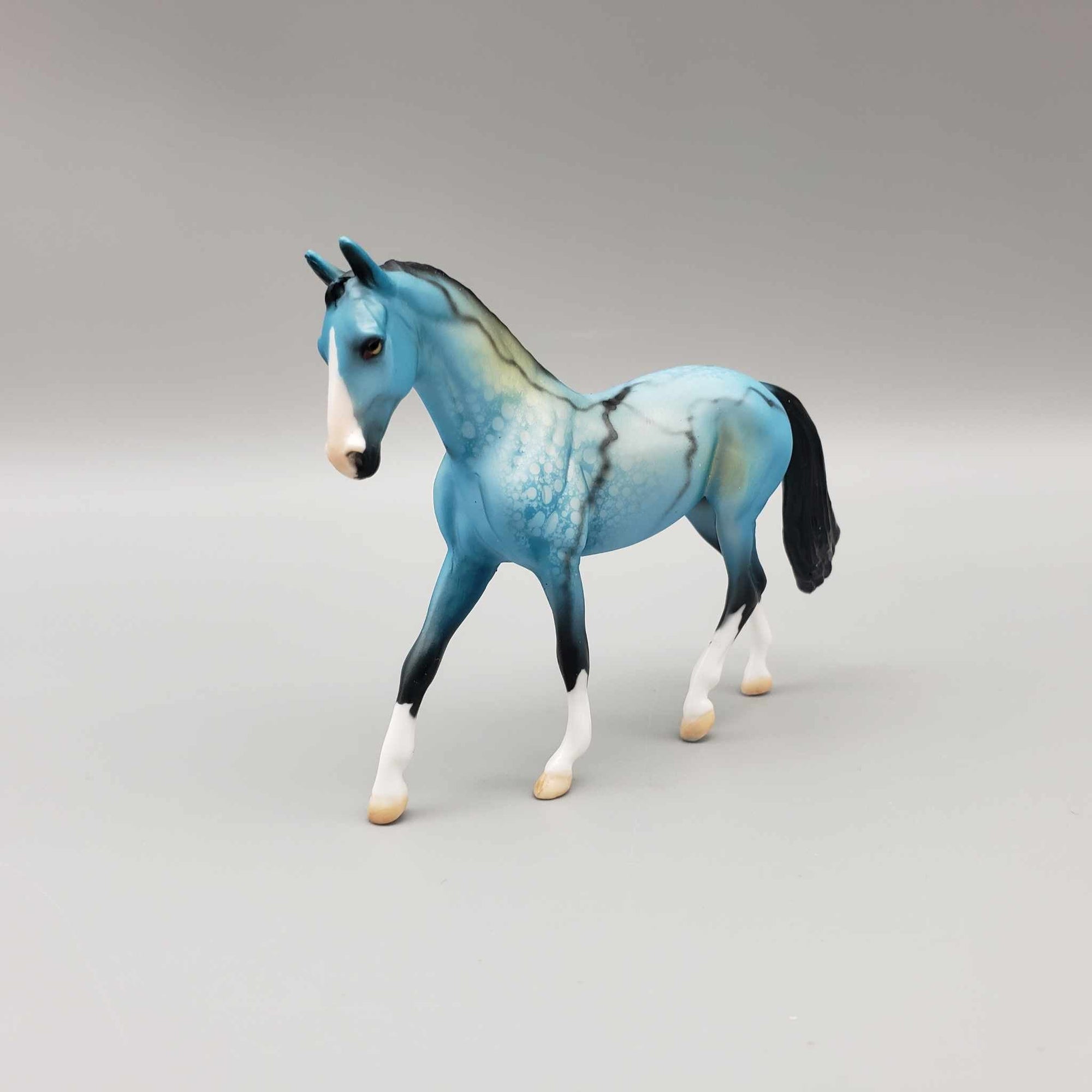 Heidi OOAK Deco Turquoise Warmblood Chip By Dawn Quick Fall Into Autumn Random Drop Sale 9/23