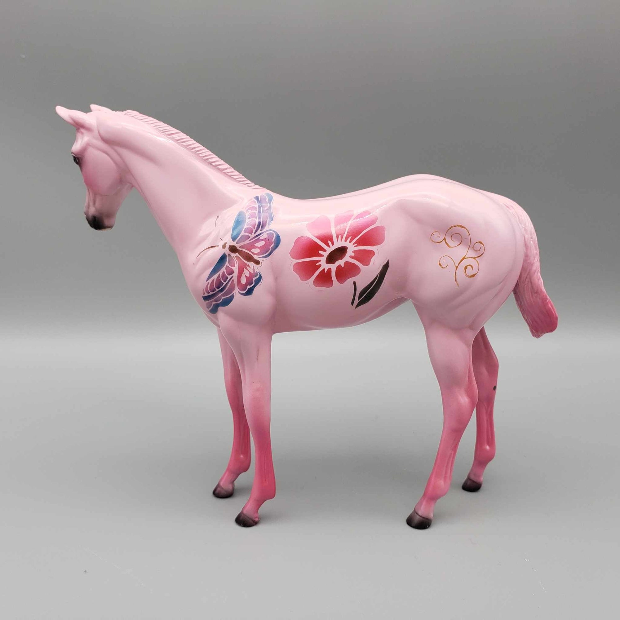 Fresh As A Daisy OOAK GLOSSY Pink Daisy and Butterfly Pink Deco Weanling By Dawn Quick Fall Into Autumn Random Drop Sale 9/23