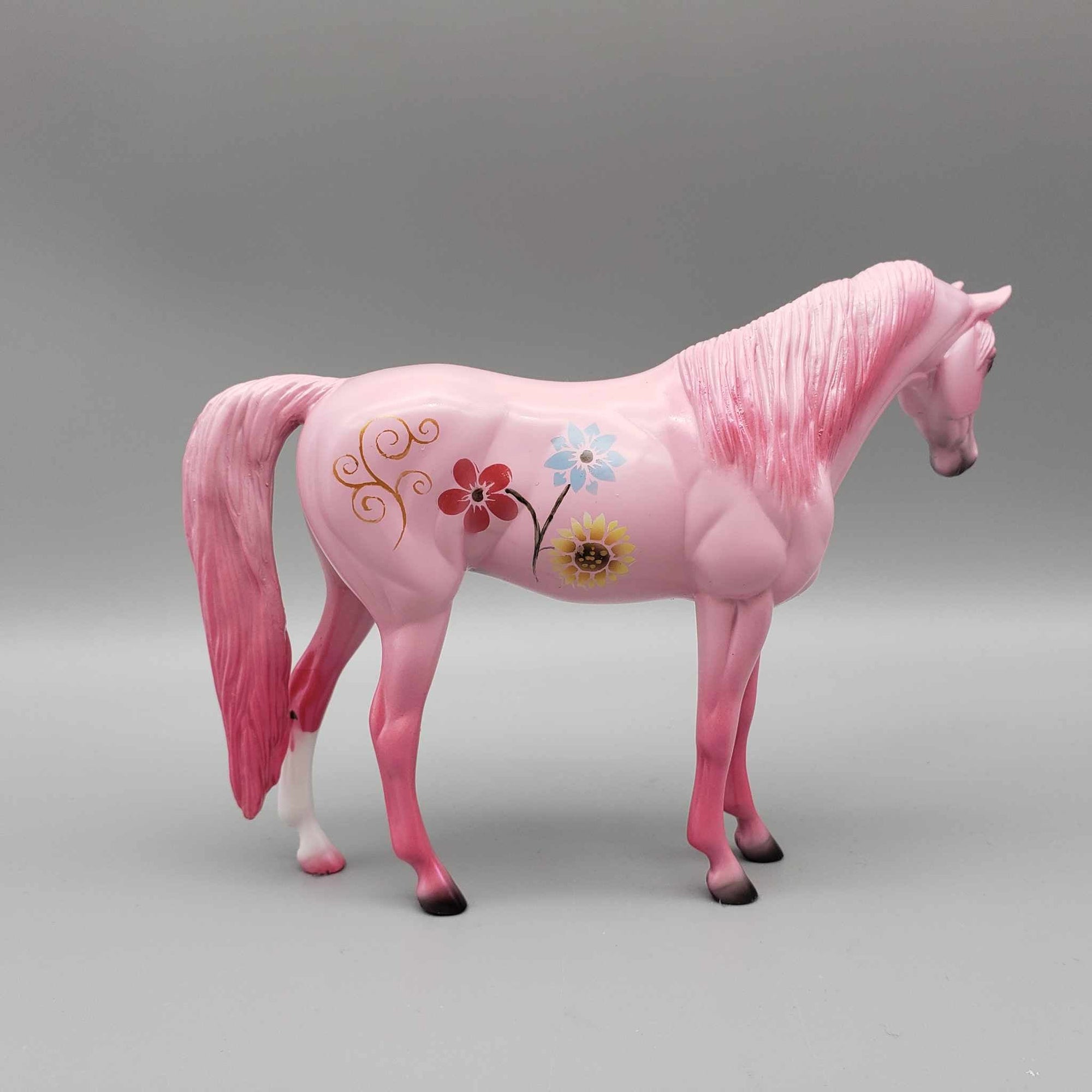 Among the Flowers OOAK GLOSSY Flowers and Butterfly Pink Deco Pebble Arab By Dawn Quick Fall Into Autumn Random Drop Sale 9/23