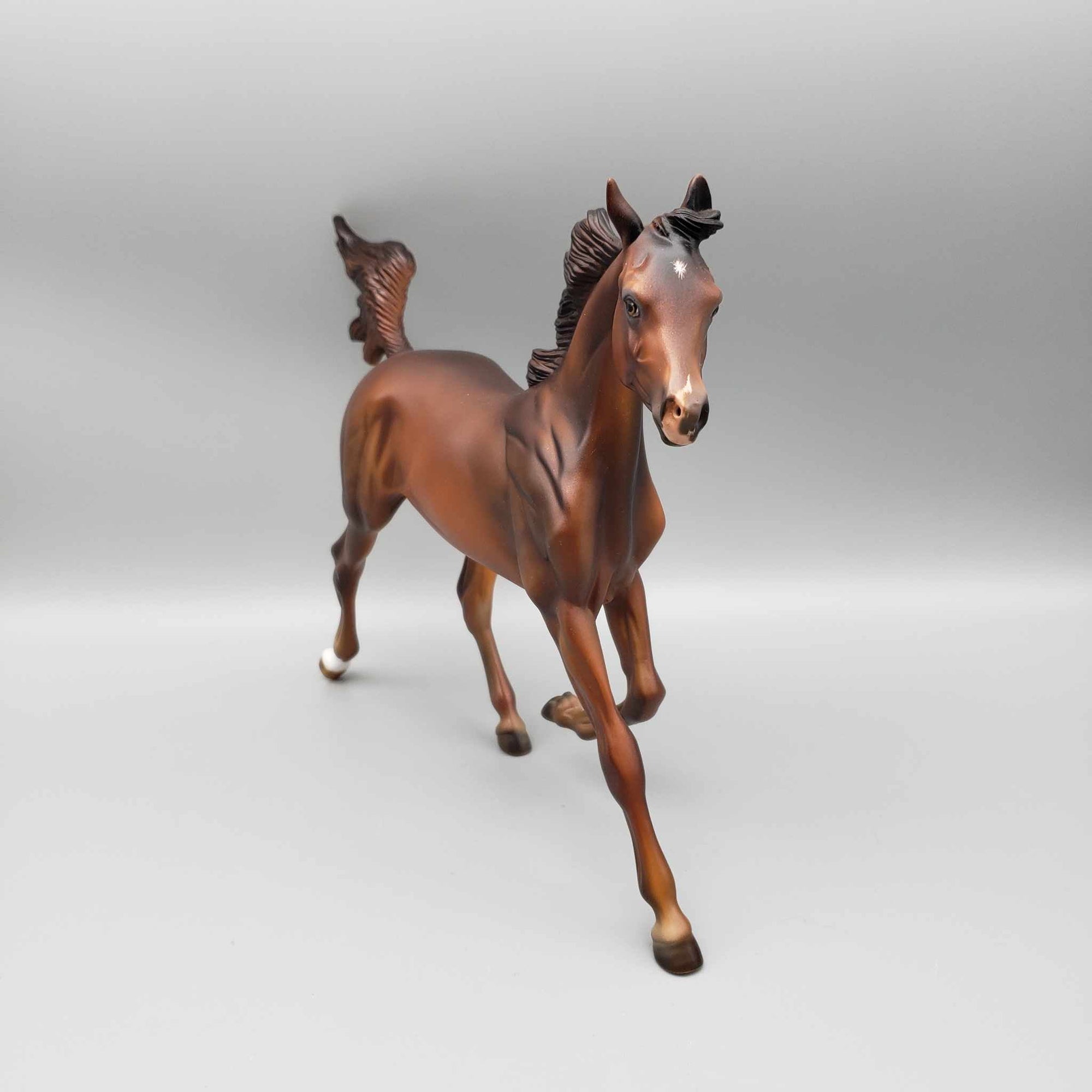 Latke OOAK Copper Chestnut Arab Yearling By Julie Keim Holiday Sale HS23