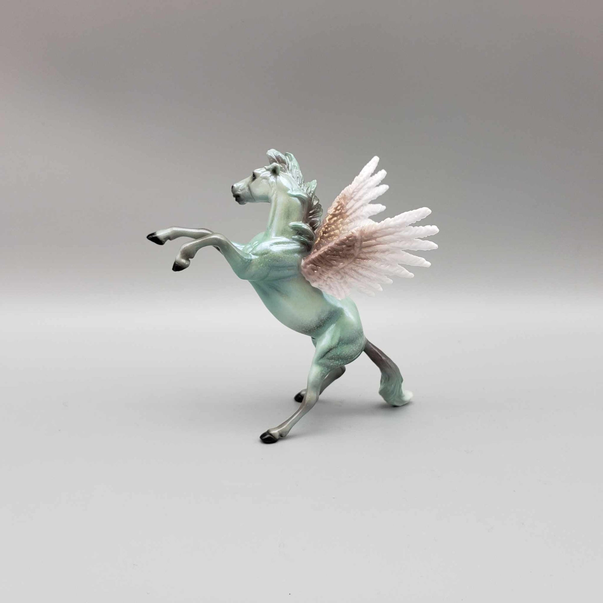 Evergreen OOAK Deco Green Rearing Chip with Angel Wings By Ellen Robbins Holiday Sale HS23