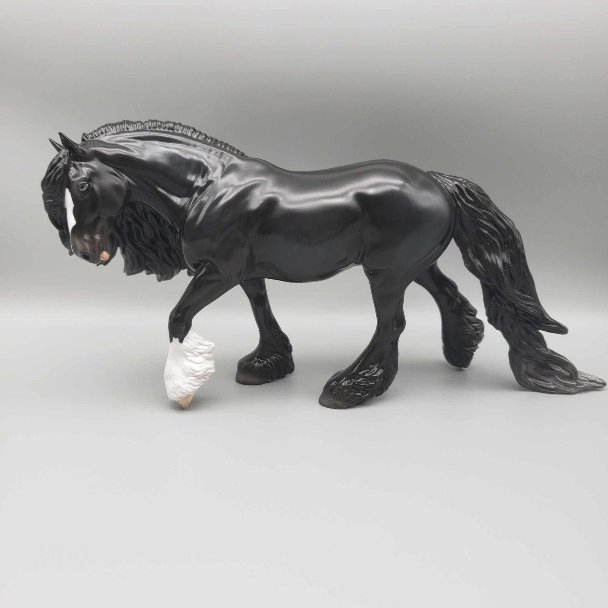 Frankincense OOAK Dapple Black Irish Cob By Angela Marleau Holiday Sale HS23