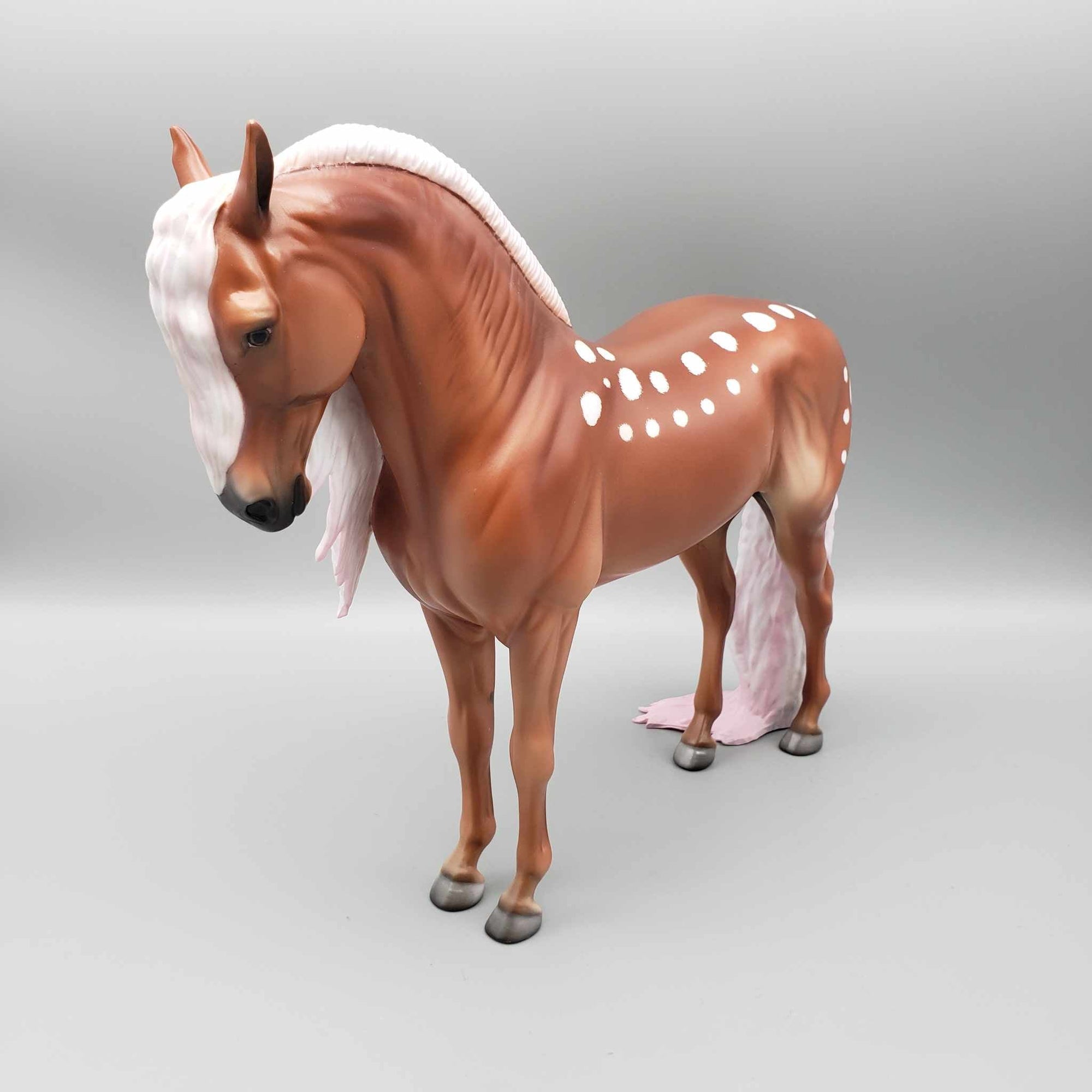 Deer Me Pink OOAK Deco Pink Deer Inspired Chestnut Andalusian By Angela Marleau Holiday Sale HS23