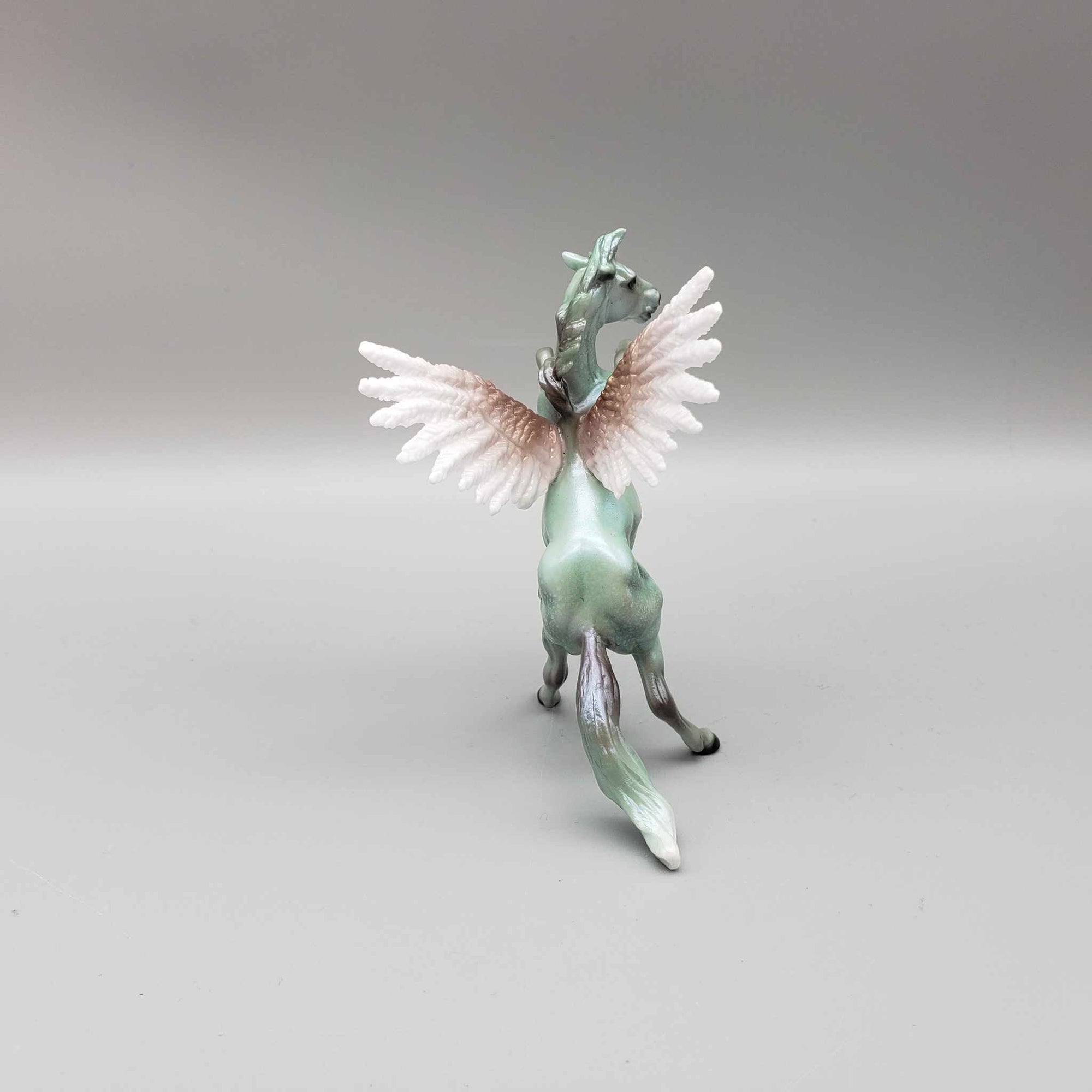 Evergreen OOAK Deco Green Rearing Chip with Angel Wings By Ellen Robbins Holiday Sale HS23