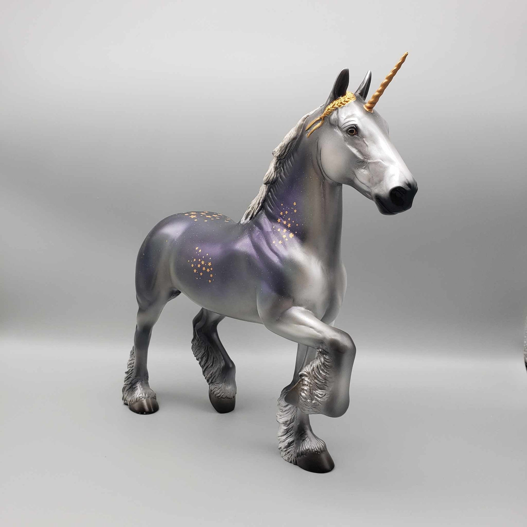 Dreamland OOAK Deco Fairytail Night Sky Trotting Drafter Unicorn By Angela Marleau FACEBOOK AUCTION Fall Into Autumn Random Drop Sale