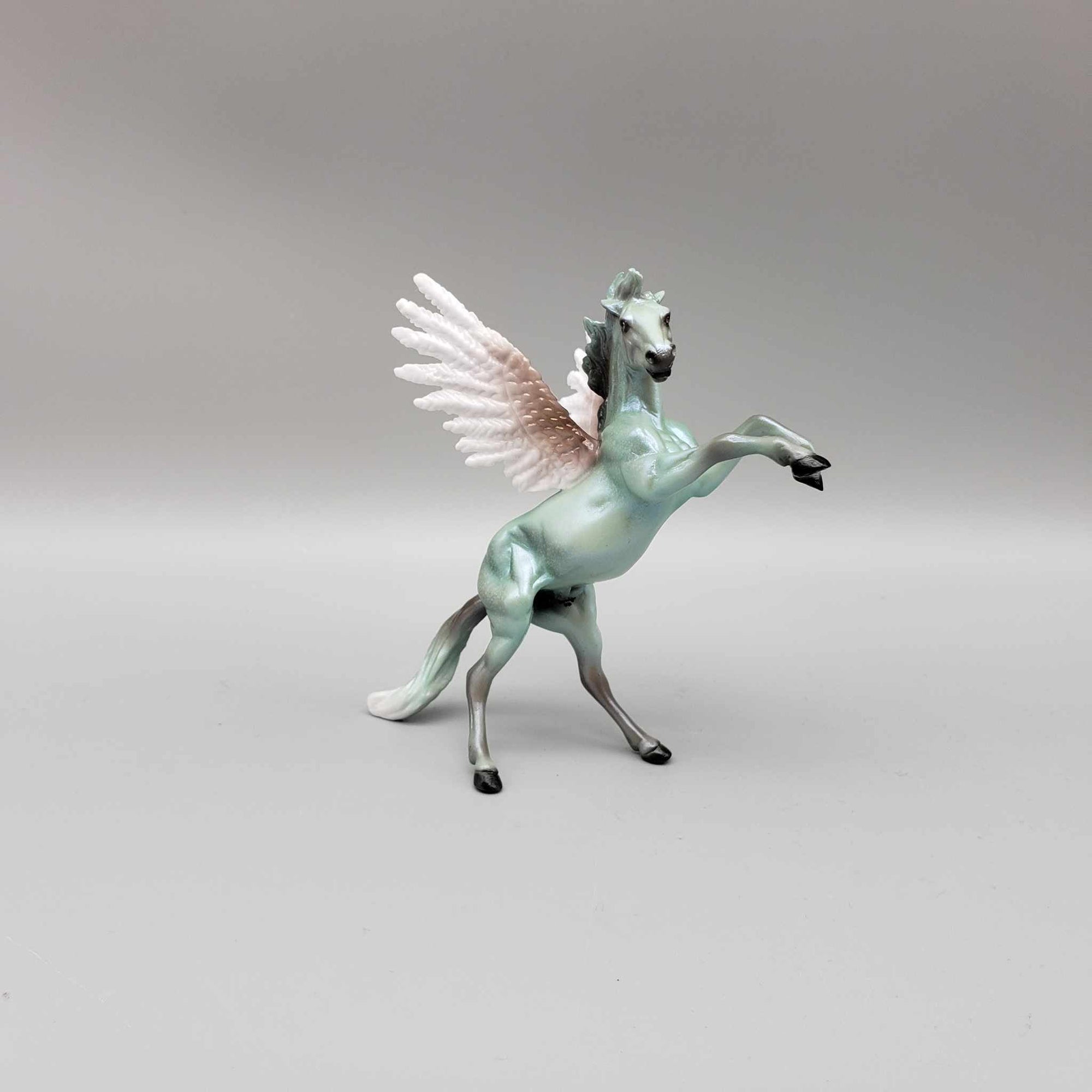 Evergreen OOAK Deco Green Rearing Chip with Angel Wings By Ellen Robbins Holiday Sale HS23