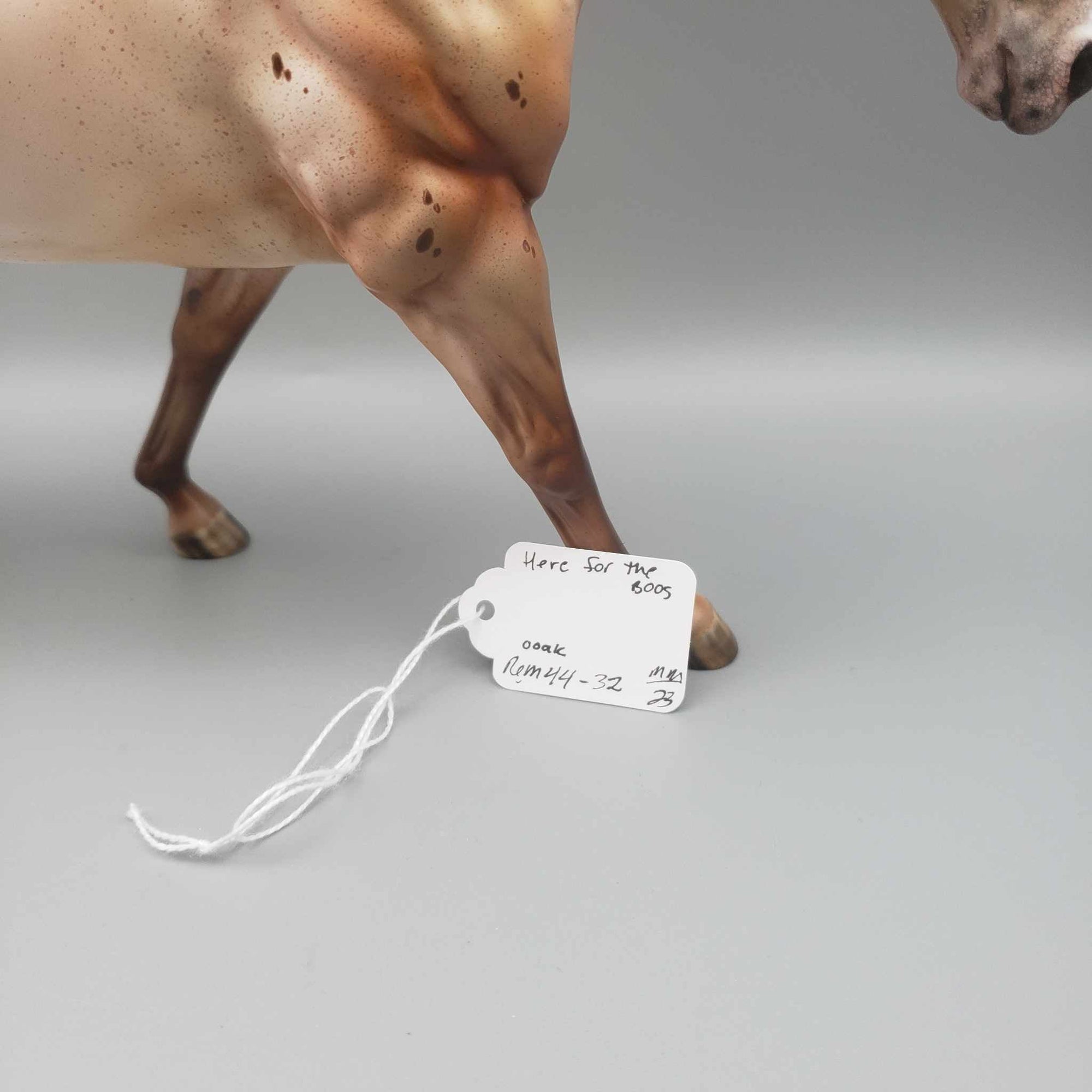 Here for the Boos OOAK Chestnut Appaloosa Remington By Julie Keim Moonlight Madness 2023 MM23