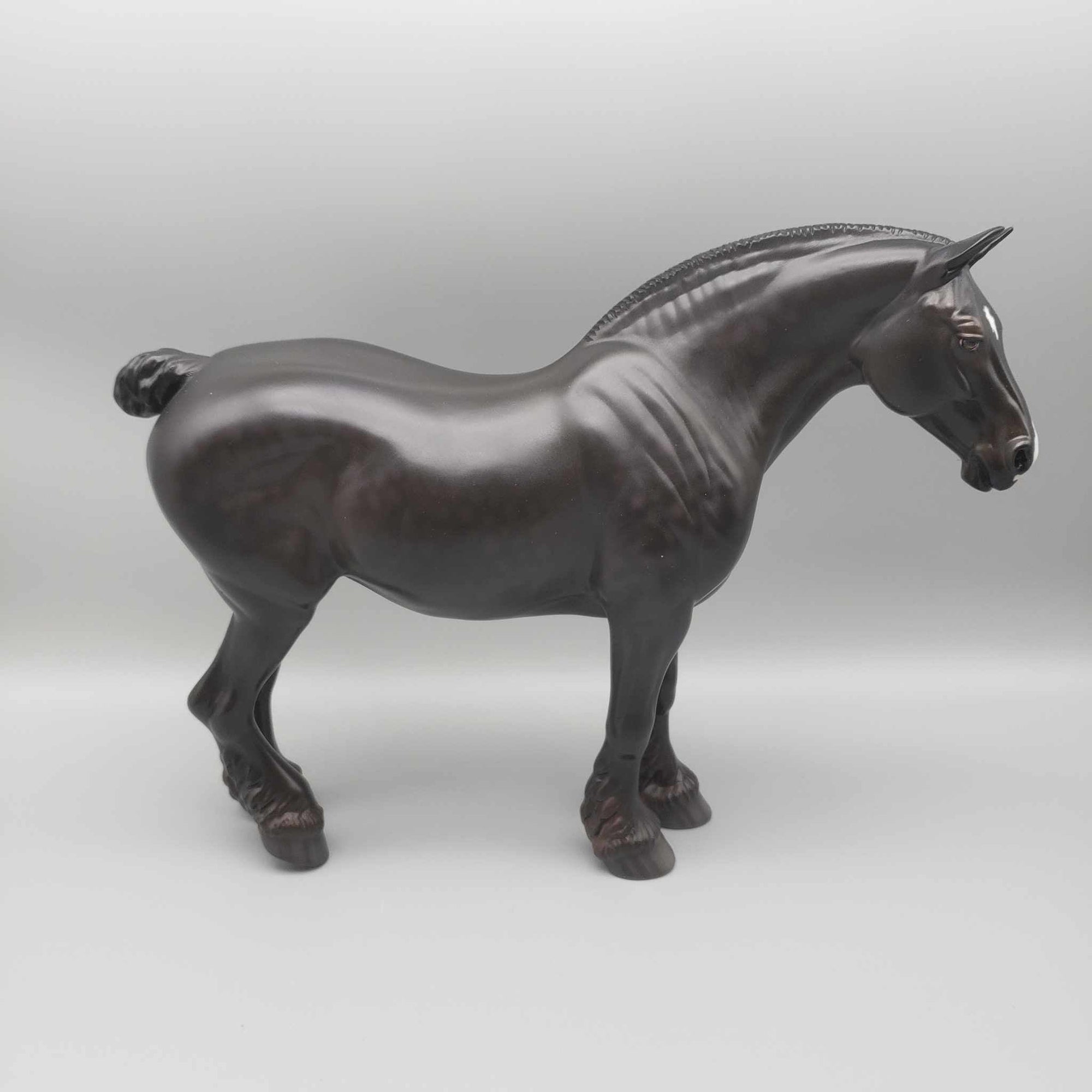 Cinnamon Coffee OOAK Dappled Black Draft W/ Etched Star & Snip By Jess Hamill Holiday Sale HS23