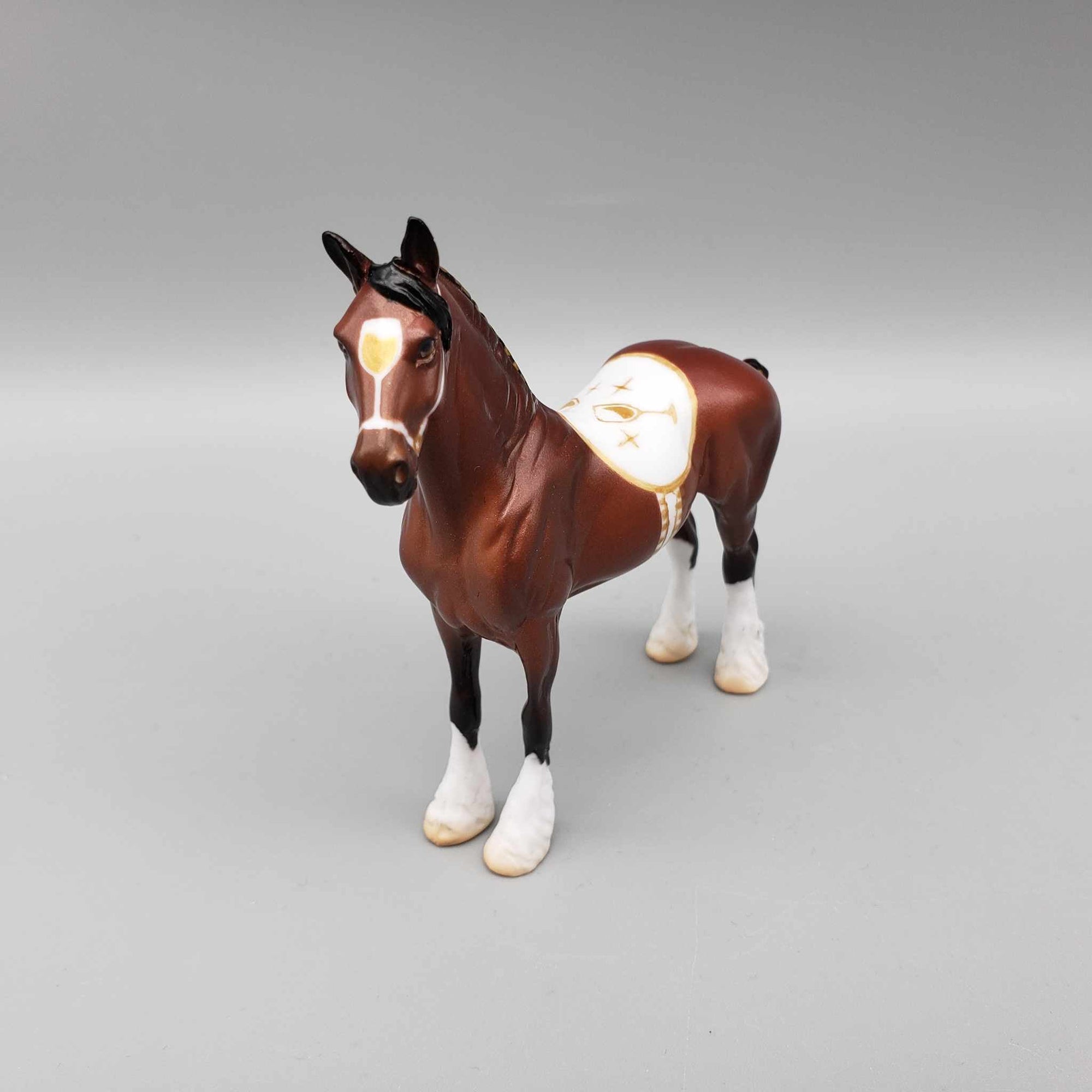 Cheers OOAK Bay Standing Draft Chip with Hand Painted Tack By Jess Hamill New Year Sales Collection NY23