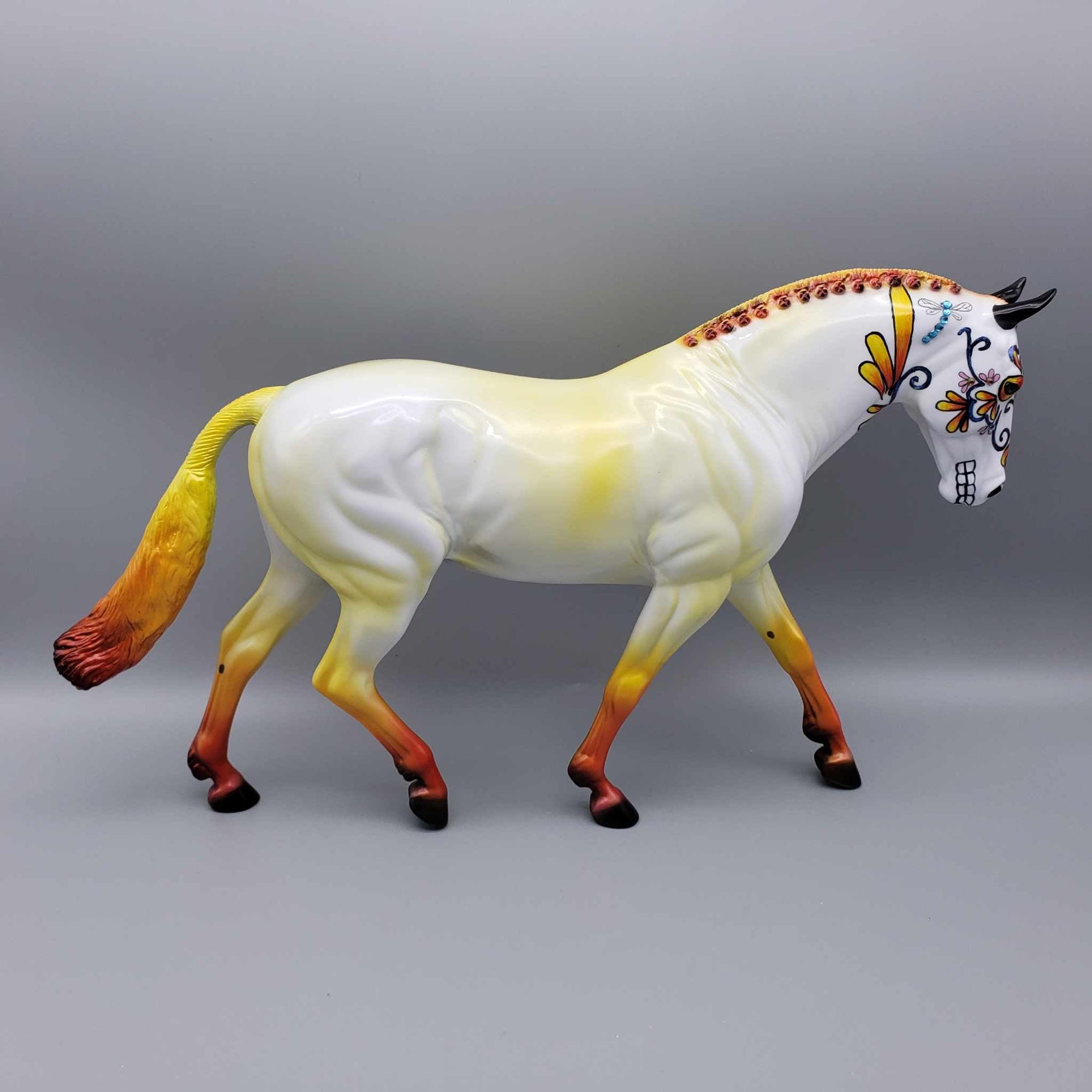 Dragonfly Dreams OOAK Sugar Skull Irish Draught By Dawn Quick Facebook Auction MM23