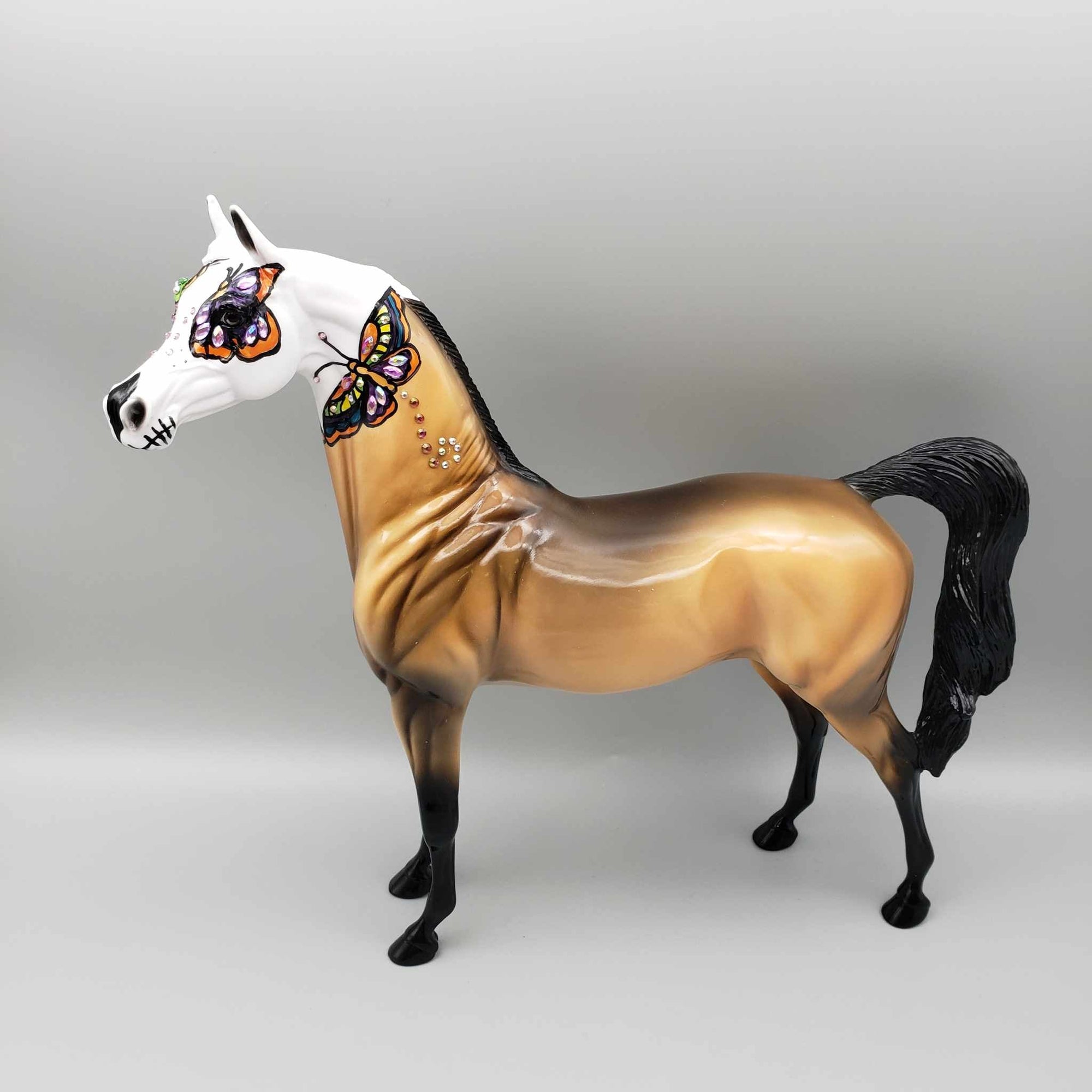 Alta OOAK Sugar Skull Bay Arabian By Dawn Quick Facebook Auction Fall Into Autumn Random Drop Sale 9/23