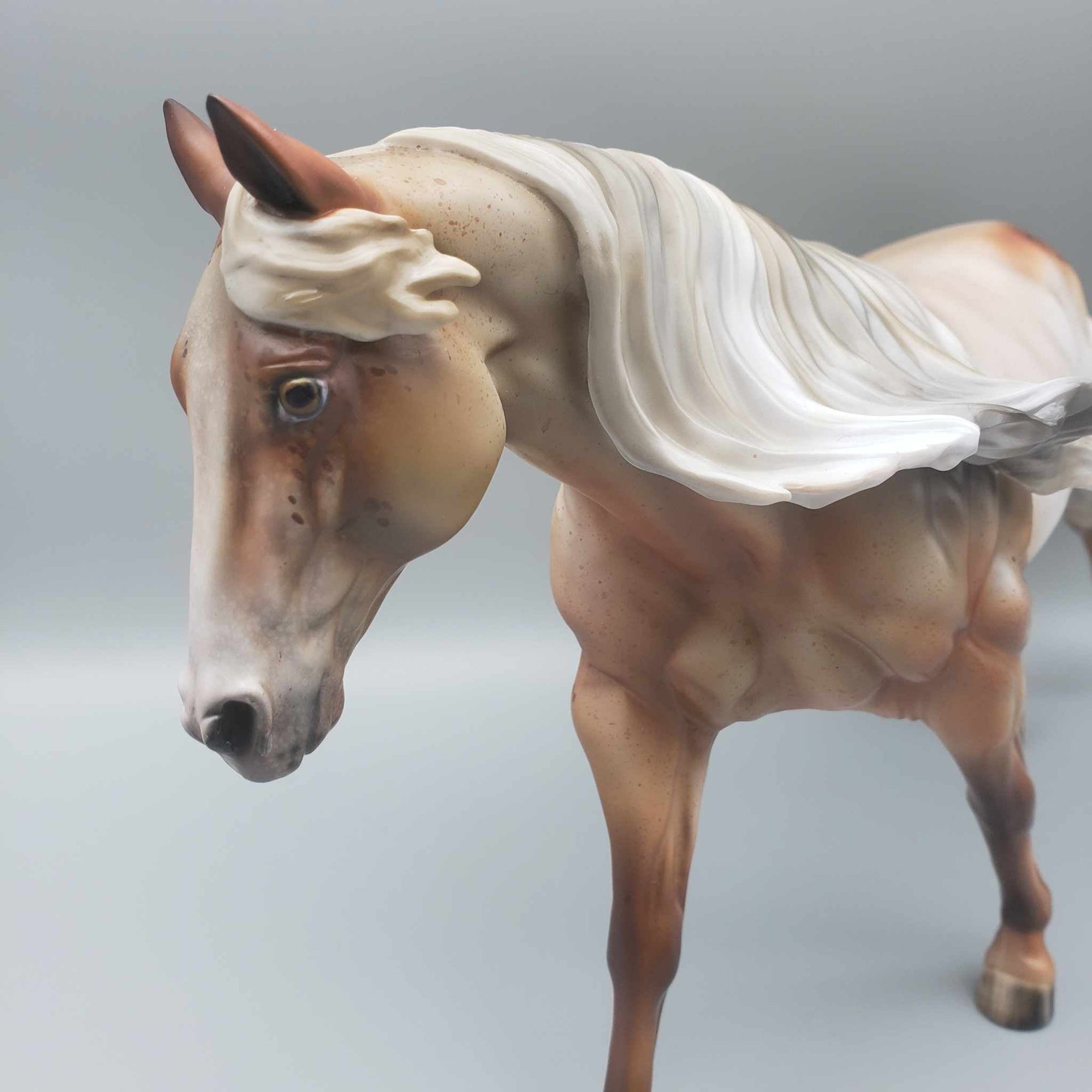 Here for the Boos OOAK Chestnut Appaloosa Remington By Julie Keim Moonlight Madness 2023 MM23