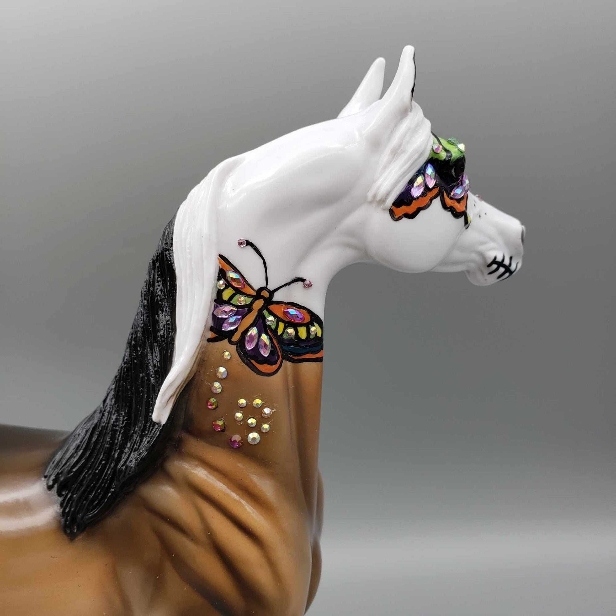 Alta OOAK Sugar Skull Bay Arabian By Dawn Quick Facebook Auction Fall Into Autumn Random Drop Sale 9/23