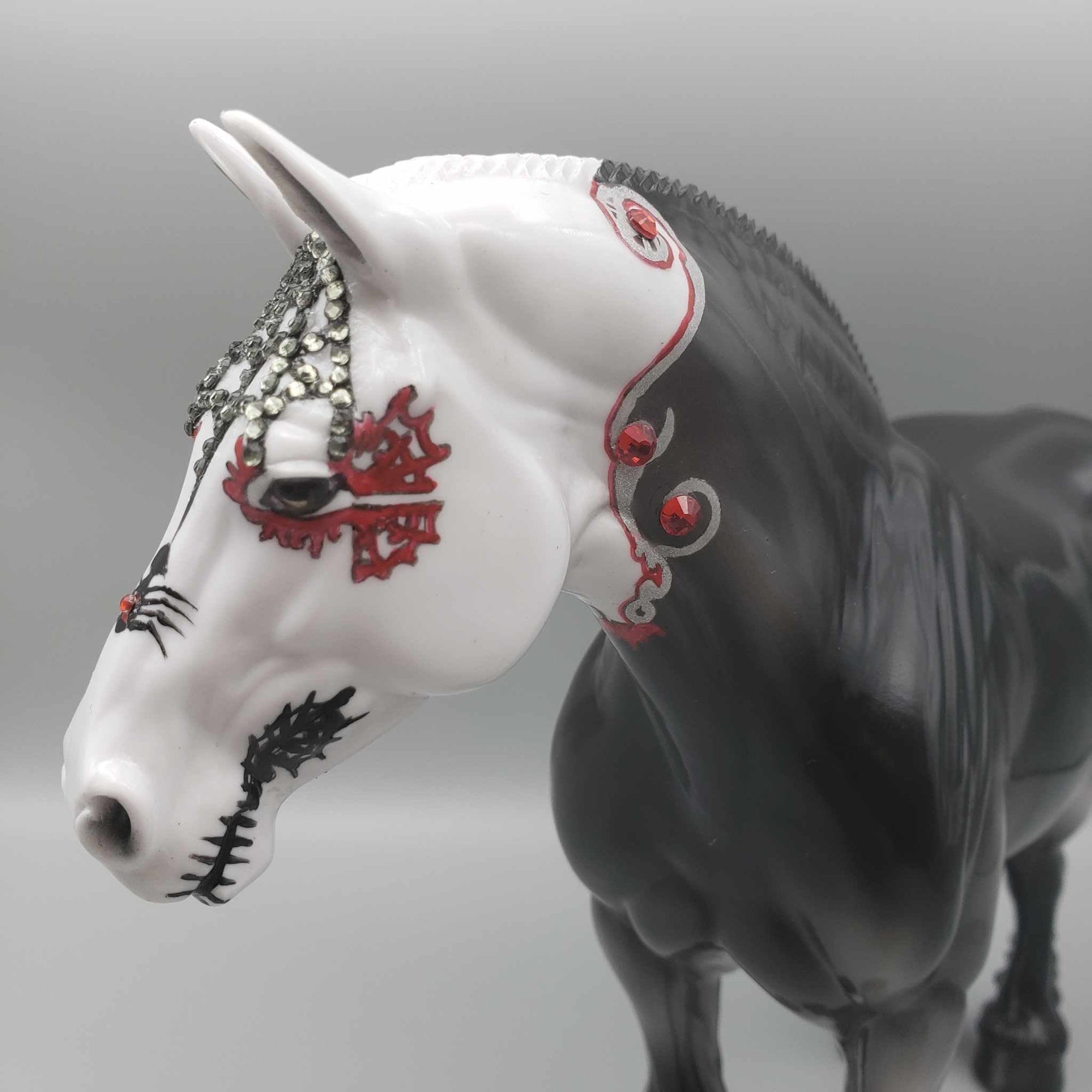 Black Widow OOAK Sugar Skull Heavy Draft By Dawn Quick Facebook Auction Fall Into Autumn Random Drop Sale 9/23