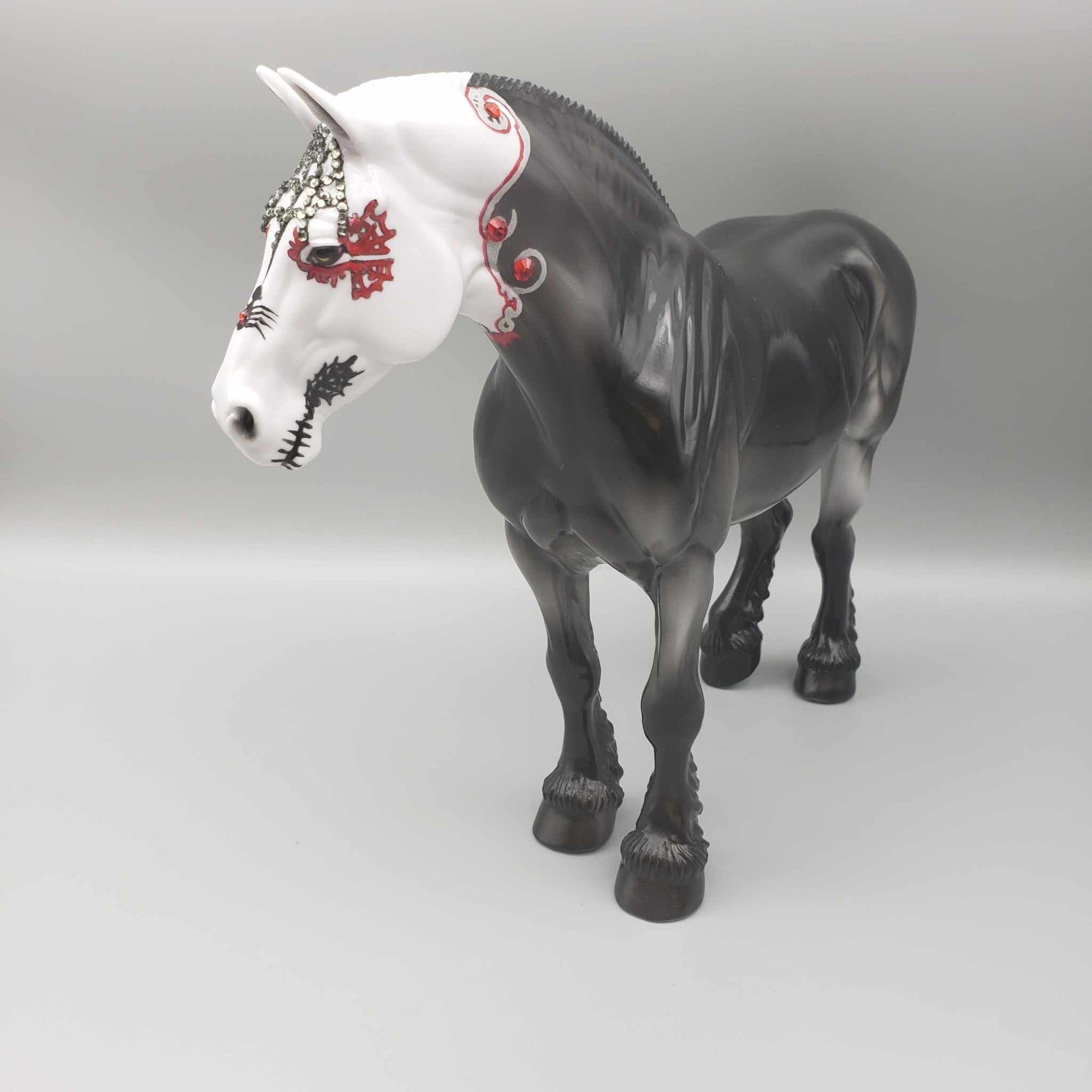 Black Widow OOAK Sugar Skull Heavy Draft By Dawn Quick Facebook Auction Fall Into Autumn Random Drop Sale 9/23