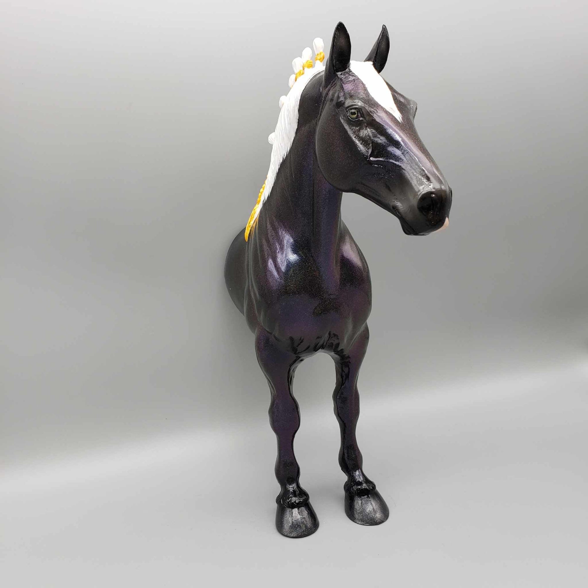 Half A Chance OOAK Holographic Black Half Standing Draft Wall Decor By Ellen Robbins Moonlight Madness 2023 MM23