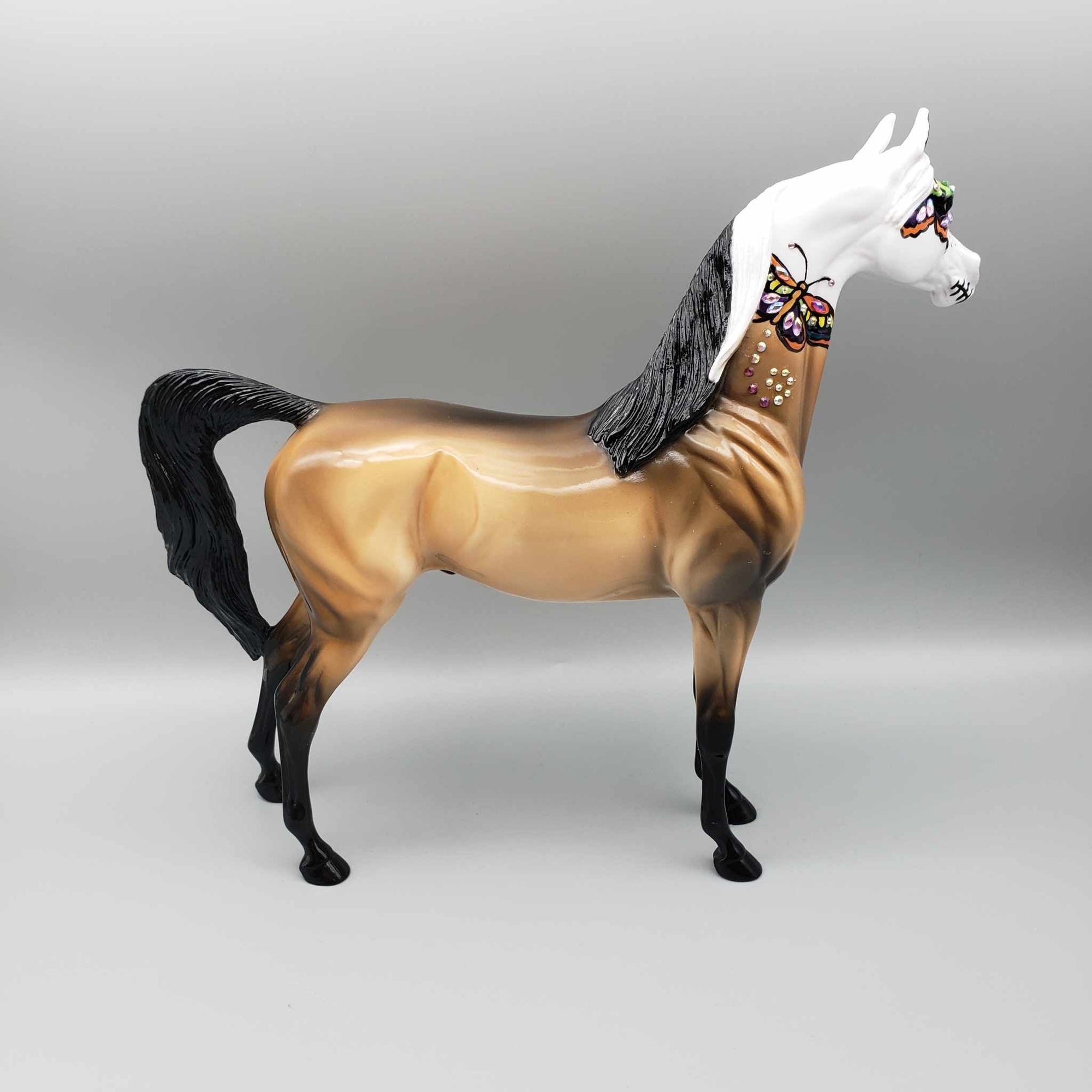 Alta OOAK Sugar Skull Bay Arabian By Dawn Quick Facebook Auction Fall Into Autumn Random Drop Sale 9/23