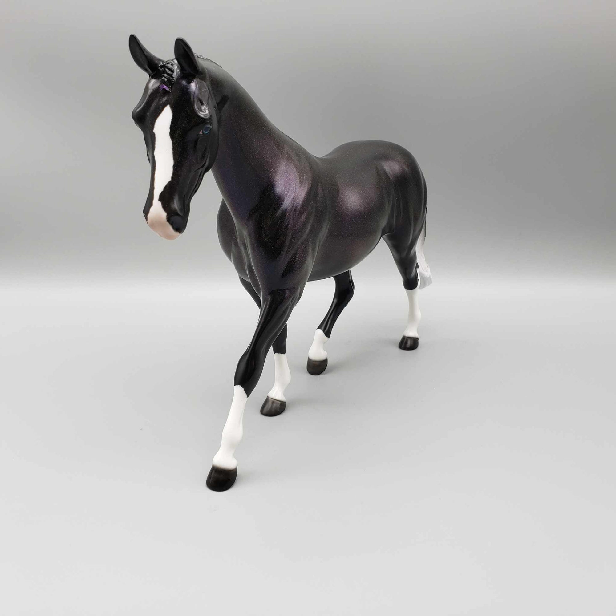 Dark Magick OOAK Deco Holochromic Pony By Ellen Robbins Moonlight Madness 2023 MM23