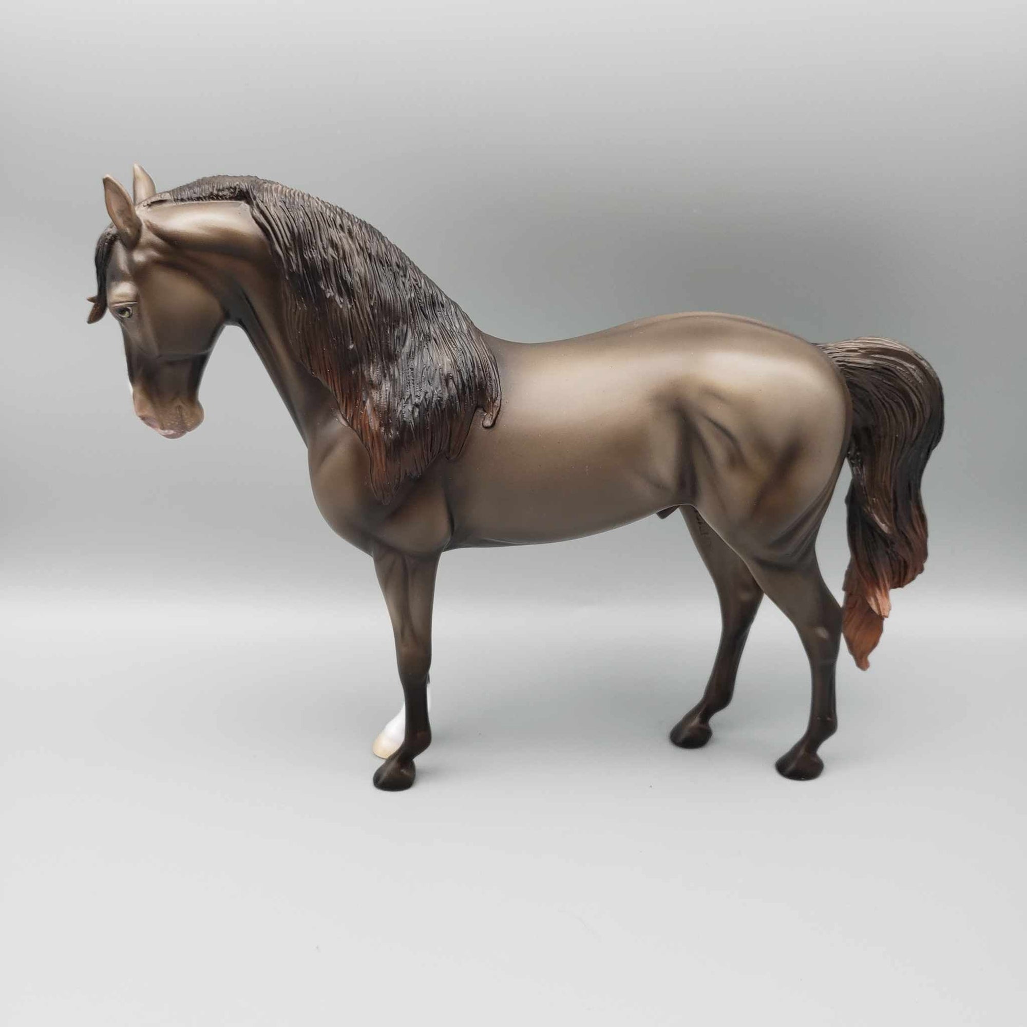 Dark Sunshine OOAK Classic Champagne Custom Split Mane Etched Markings Andalusian By Ashley Palmer Moonlight Madness 2023 MM23