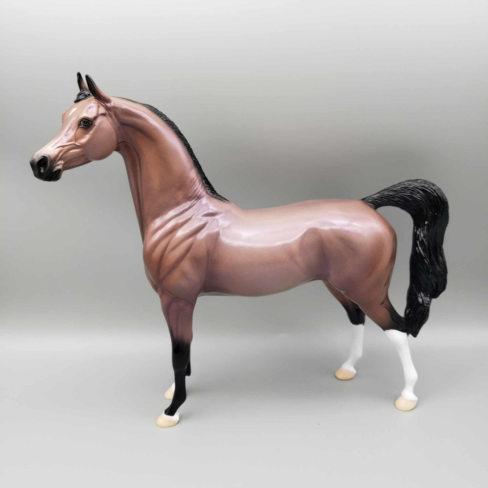 Ace Of Wands OOAK Holographic Bay Roan Glossy Arabian By Ellen Robins Moonlight Madness 2023 MM23