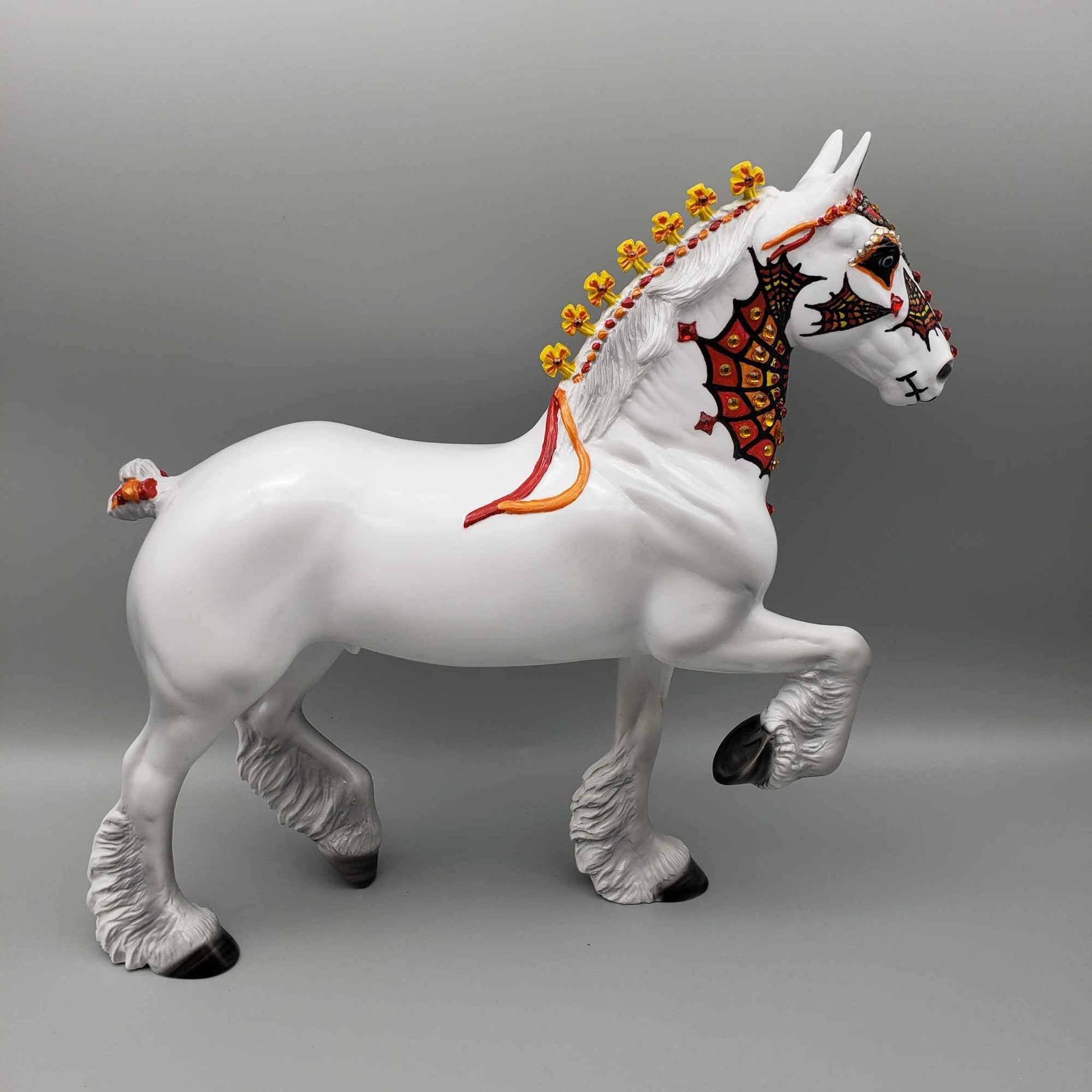 Anastase OOAK Sugar Skull Spider Design with Bling Trotting Draft By Dawn Quick FALL FACEBOOK AUCTION Moonlight Madness 2023 MM23