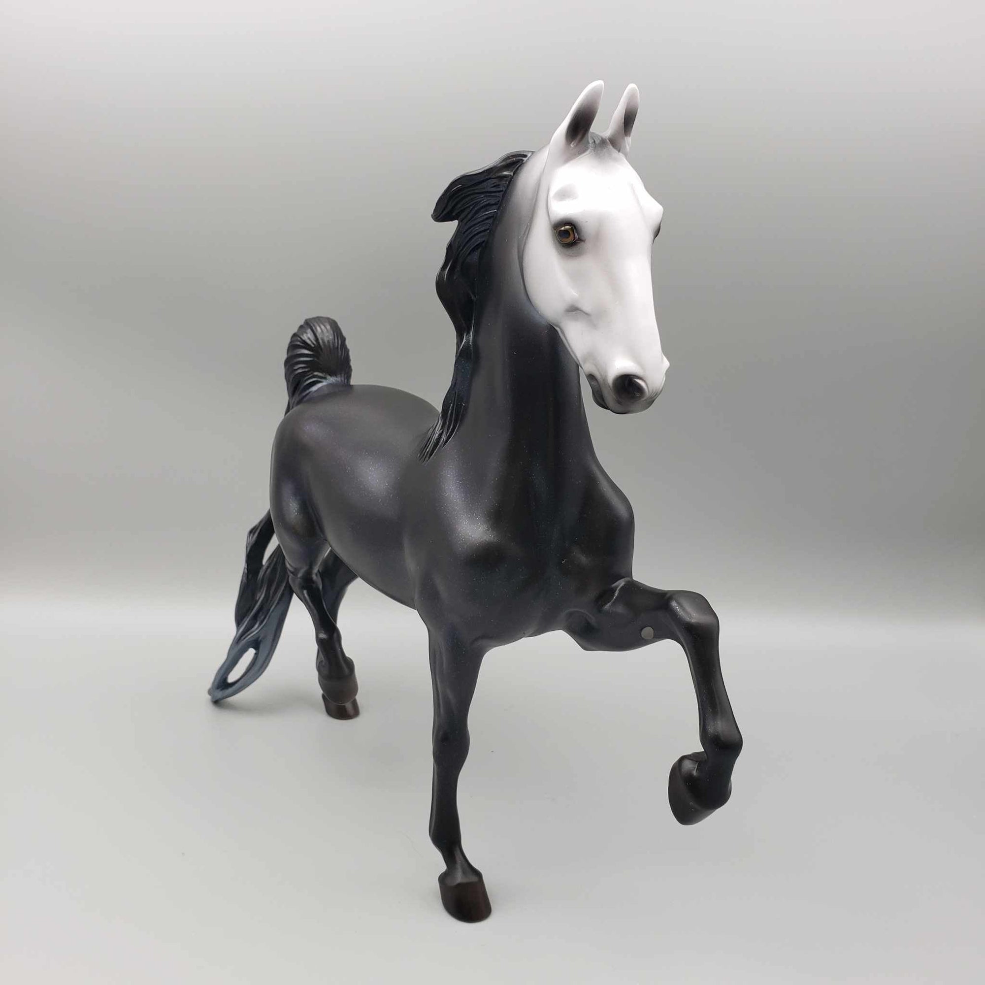 Frost OOAK Halloween Deco Black W/Green Halo Saddlebred By Ashley Palmer Moonlight Madness 2023 MM23