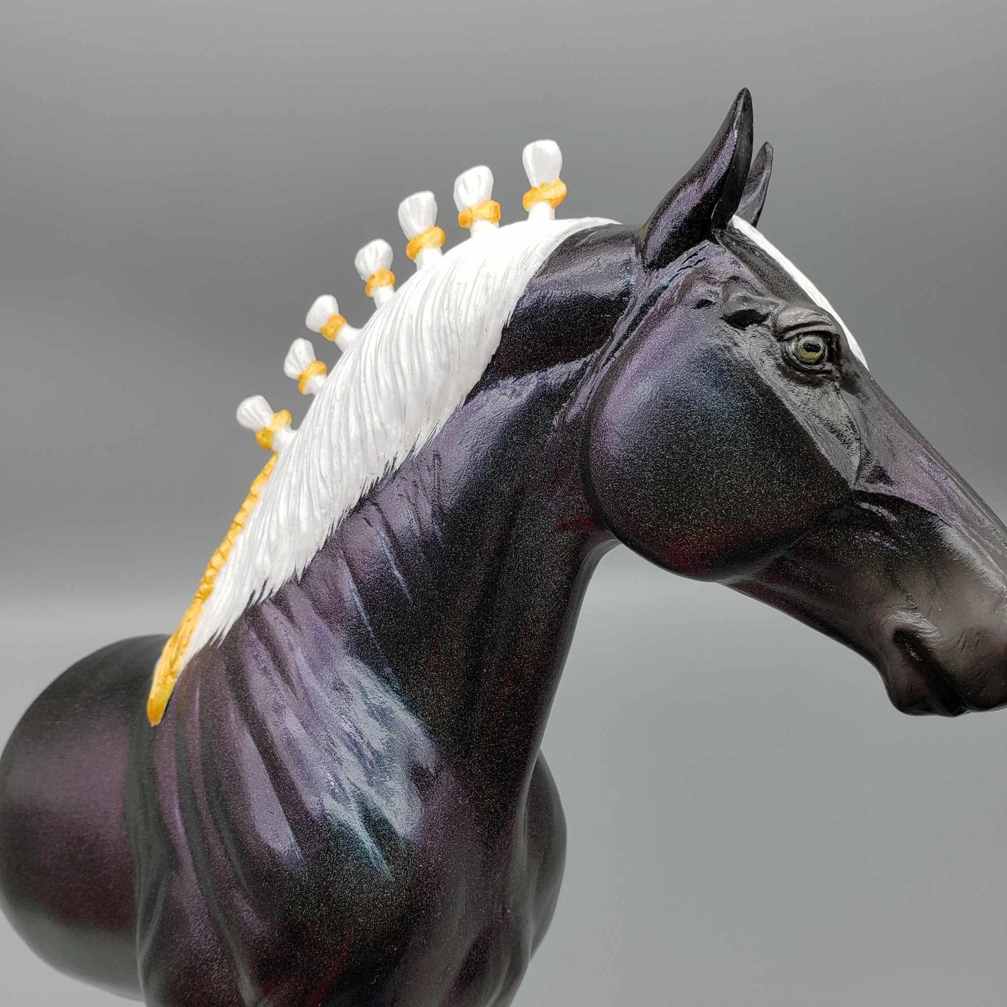 Half A Chance OOAK Holographic Black Half Standing Draft Wall Decor By Ellen Robbins Moonlight Madness 2023 MM23