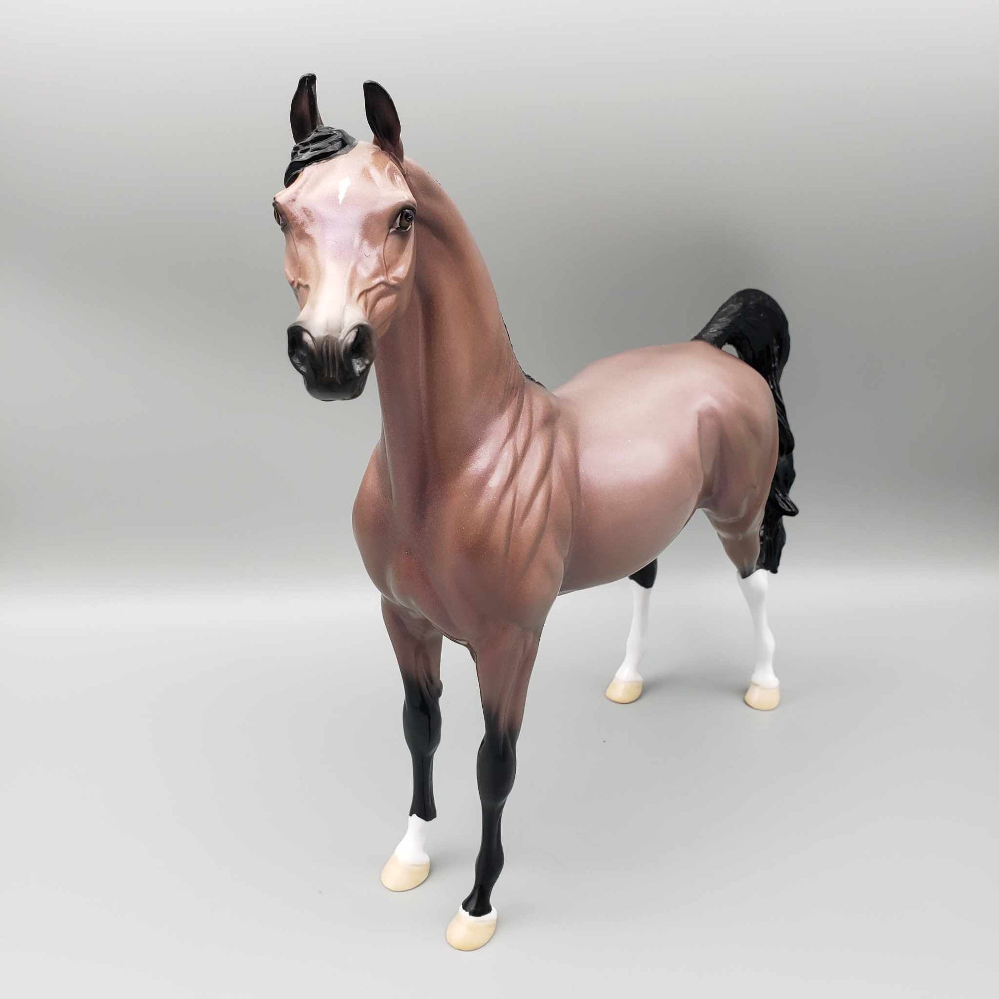 Ace Of Wands OOAK Holographic Bay Roan Glossy Arabian By Ellen Robins Moonlight Madness 2023 MM23