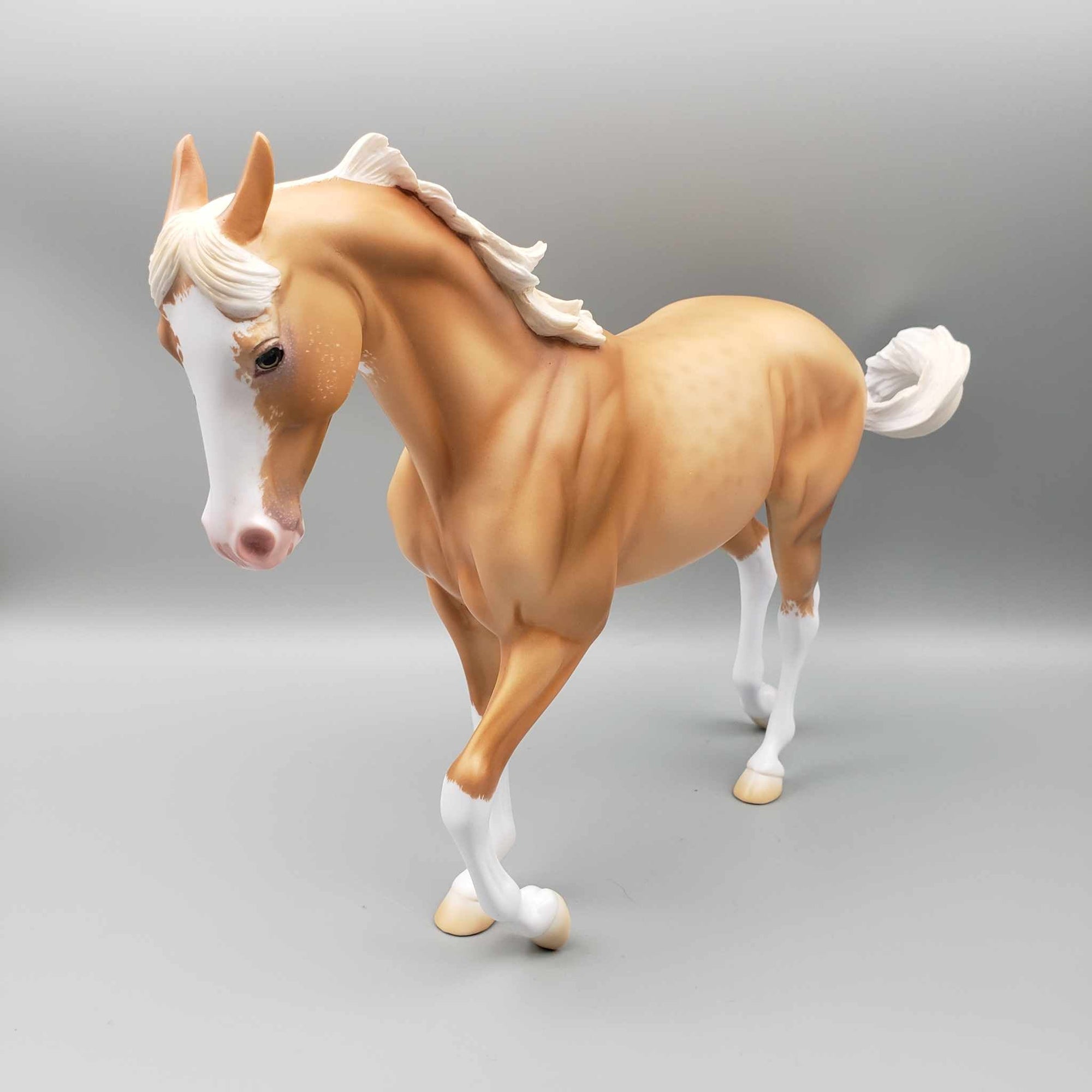 Golden Dragon OOAK Reverse Dapple Gold Champagne Etched Sabino Thoroughbred By Ashley Palmer Moonlight Madness 2023 MM23