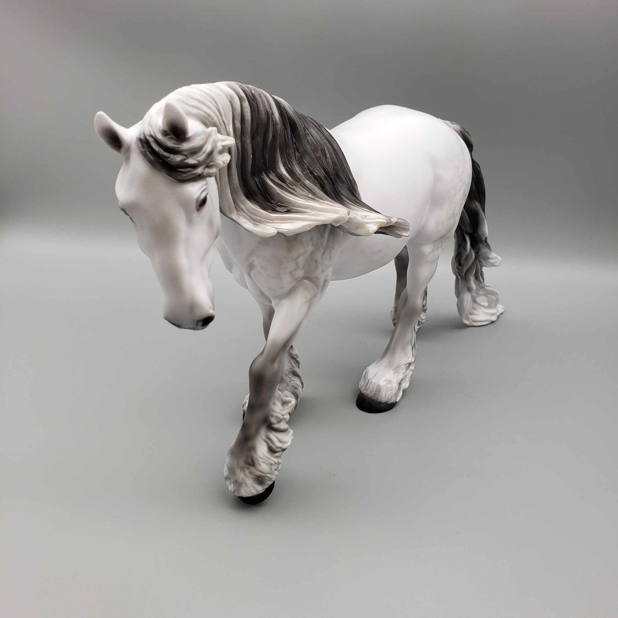 Gealach OOAK CUSTOM Dappled Gray Irish Cobb By Ellen Robins Moonlight Madness 2023 MM23