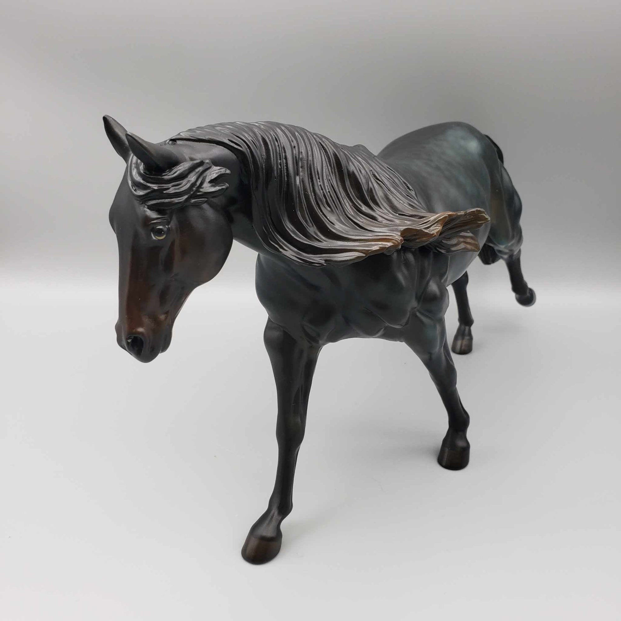 Bog Beast OOAK Halloween Deco Green Dappled Remington By Jess Hamill MM23