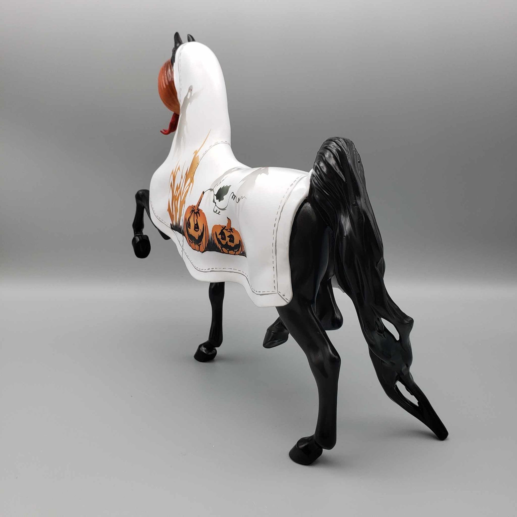 Haunted Harvest OOAK Ghost Sheet Pumpkin Masked Decorator Saddlebred By Dawn Quick BEST OFFER Moonlight Madness 2023 MM23