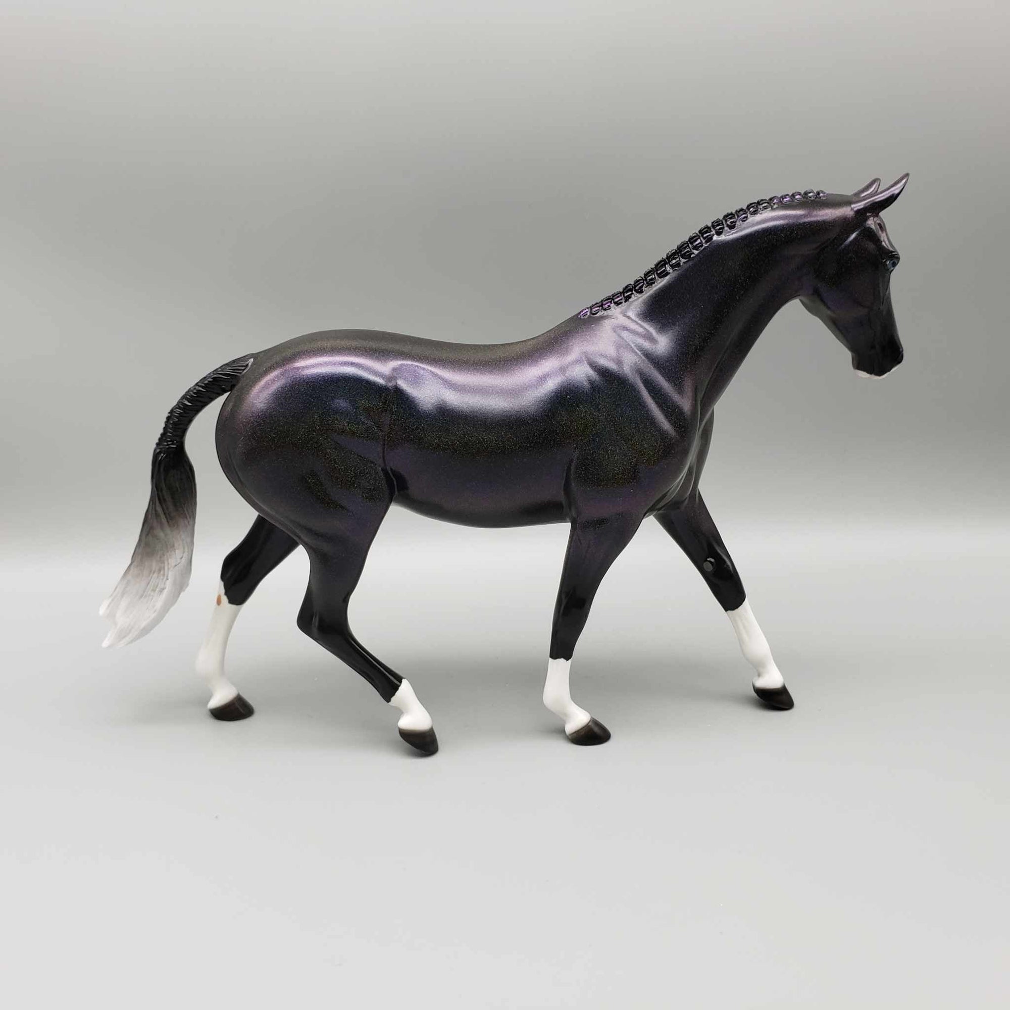 Dark Magick OOAK Deco Holochromic Pony By Ellen Robbins Moonlight Madness 2023 MM23