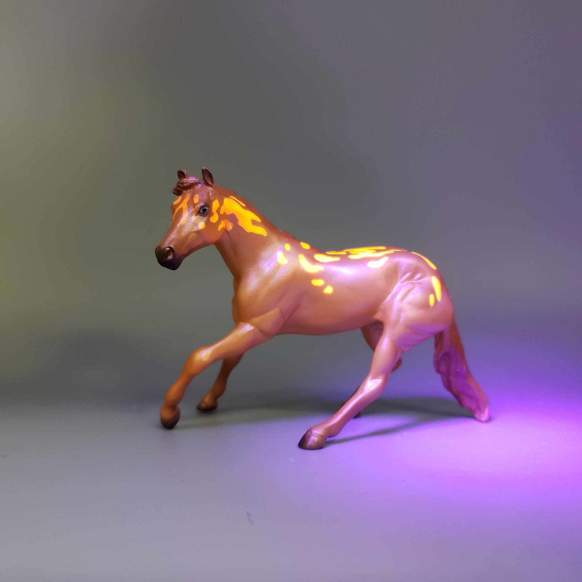 Kraunkrieks & Calf OOAK Orange Blacklight Reactive Cutter & Alien Calf Chip LE-30 By Jess Hamill Moonlight Madness 2023 MM23