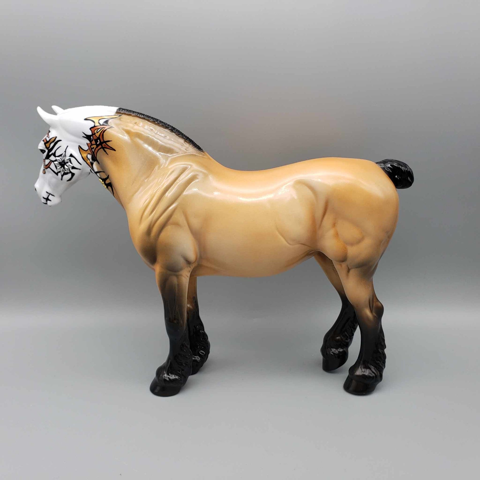 Good Luck Omen OOAK Sugar Skull Deco Heavy Draft By Dawn Quick Facebook Auction MM23