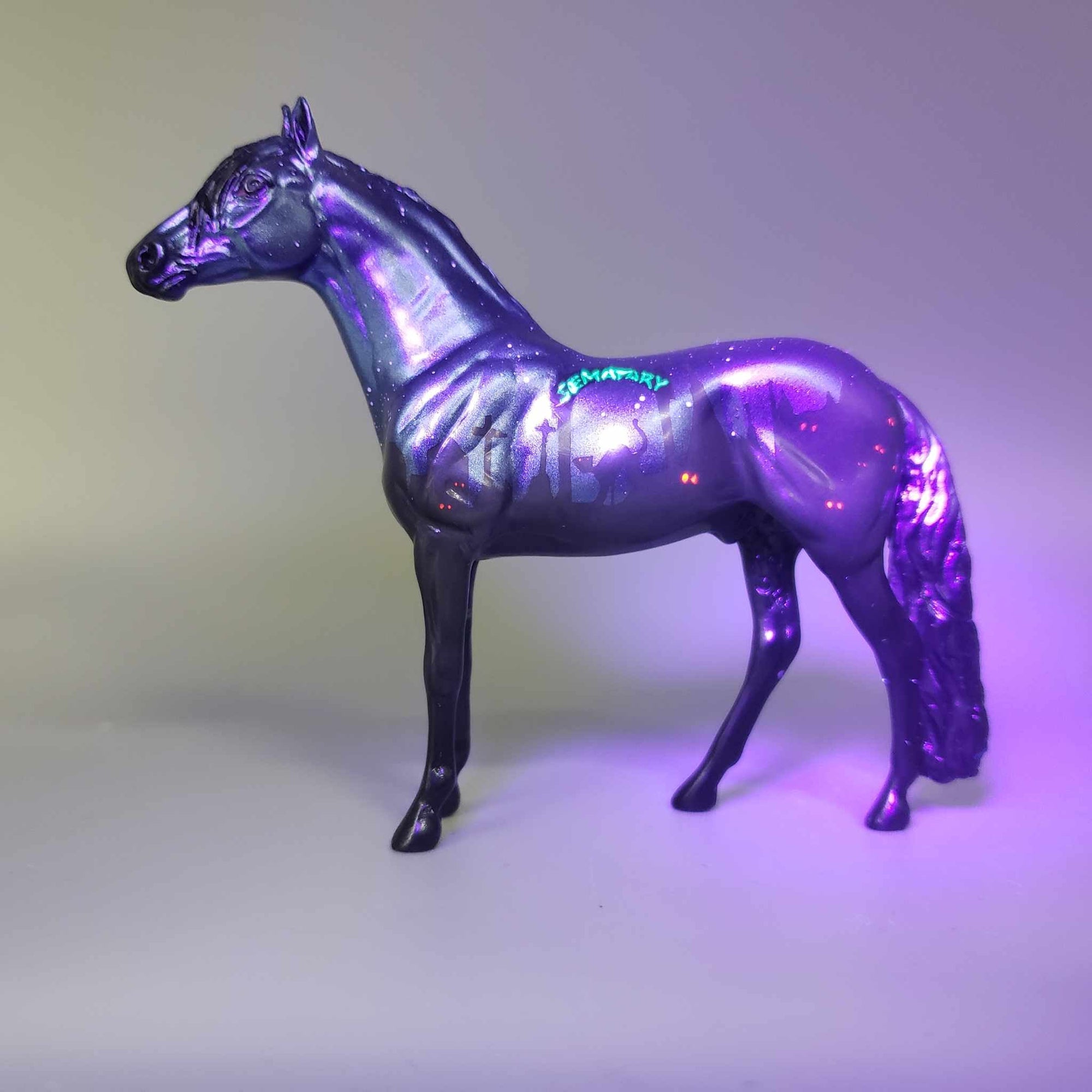 Came Back Different OOAK Deco Graveyard Scene Inspired By Pet Sematary Blacklight Reactive Andalusian Chip By Ellen Robbins Moonlight Madness 2023 MM23