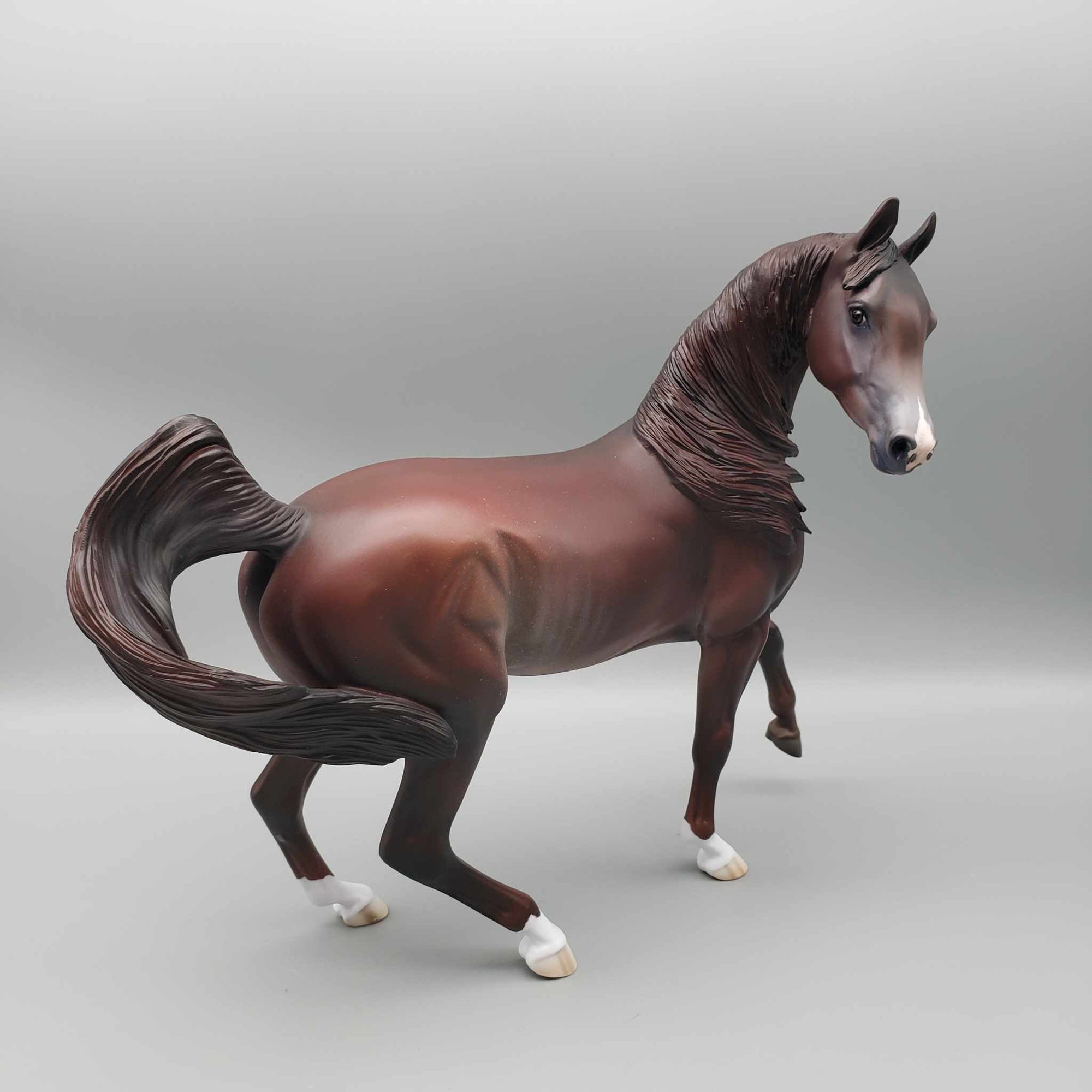 Peppermint Cocoa LE 15 Run Liver Chestnut with Rabicano Arab Mare By Jess Hamill Holiday Sale HS23