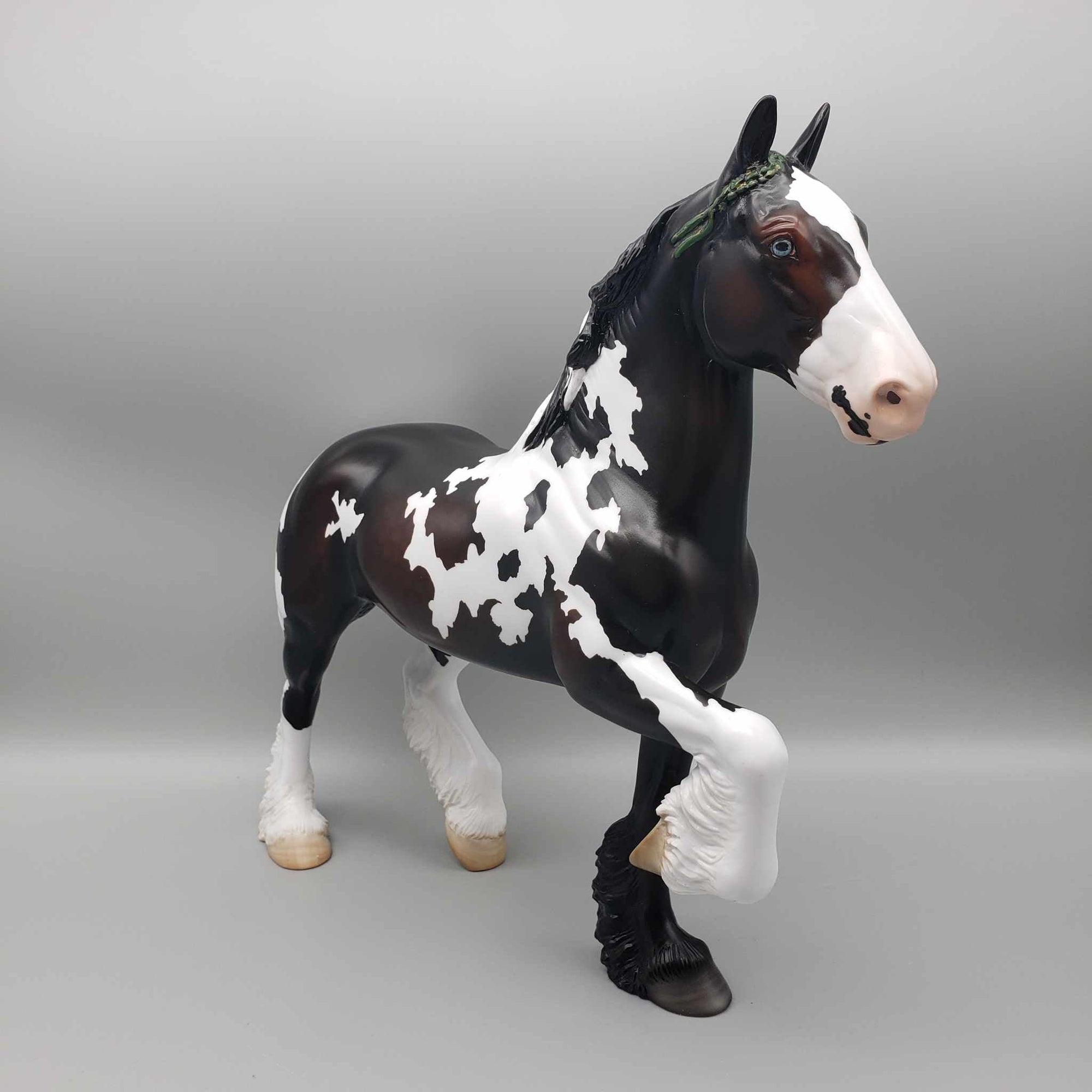 Douglas OOAK Bay Sabino Trotting Drafter By Angela Marleau 2023