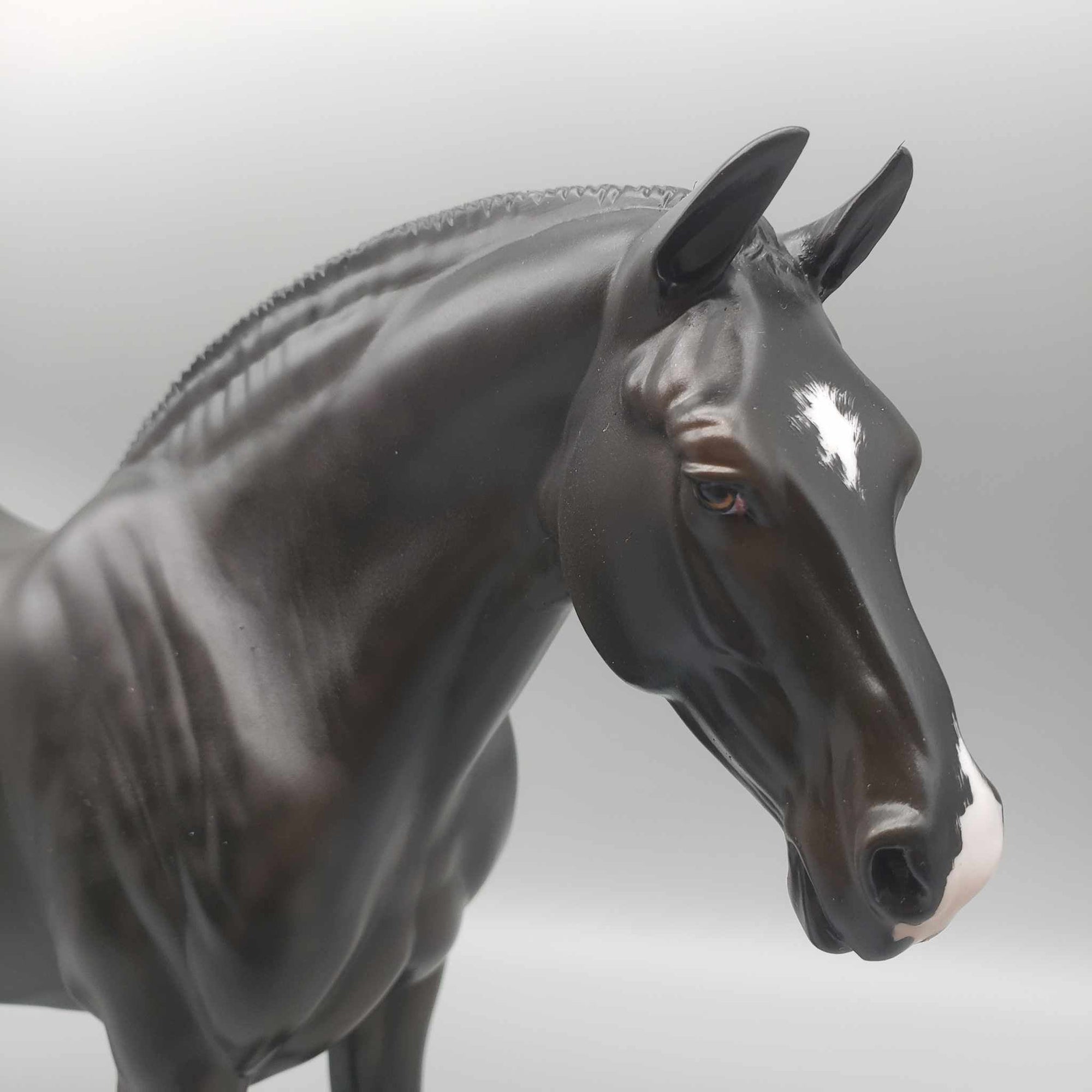 Cinnamon Coffee OOAK Dappled Black Draft W/ Etched Star & Snip By Jess Hamill Holiday Sale HS23