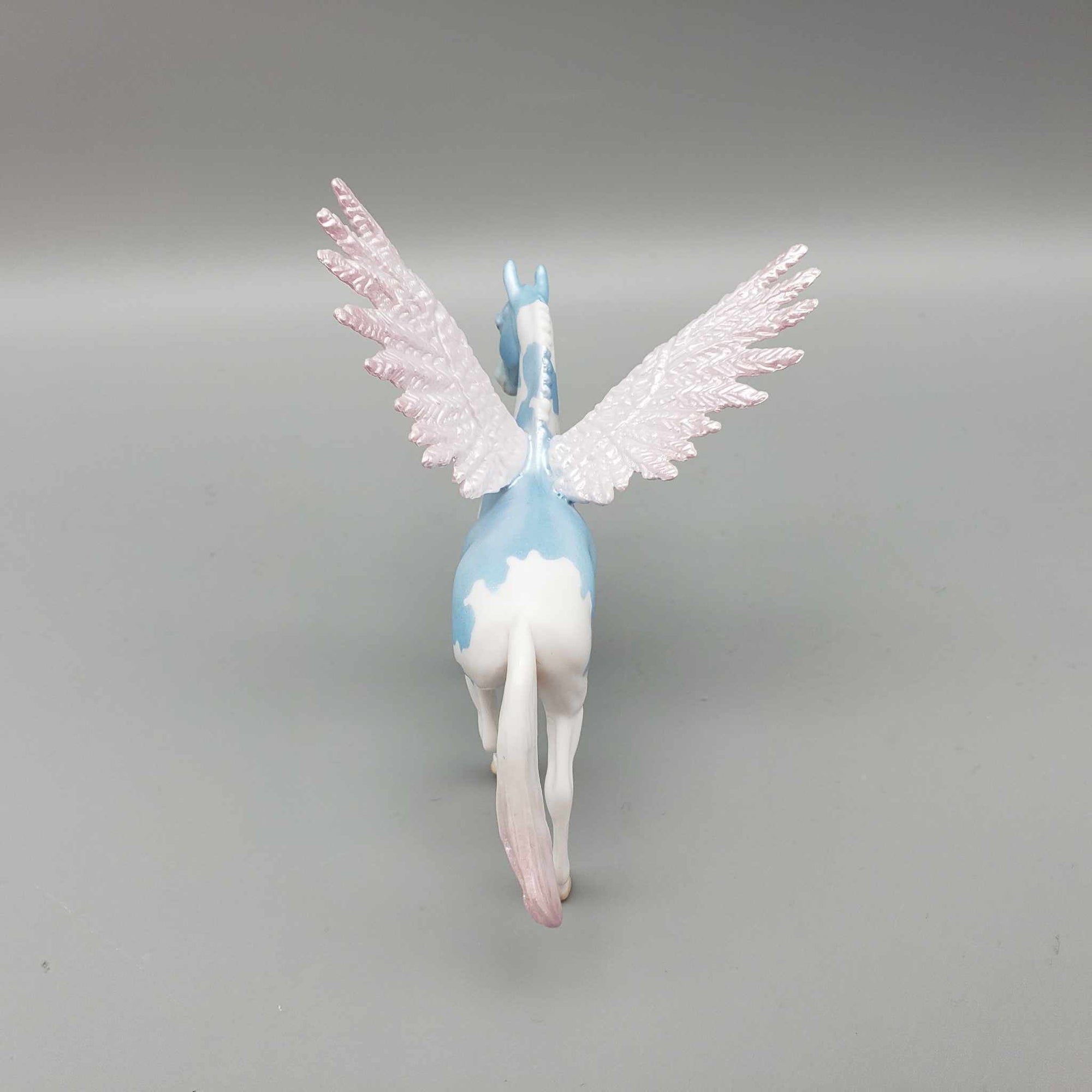 Flutter OOAK Deco Pearl Blue Angel Wing Warmblood Chip By Angela Marleau Holiday Sale HS23