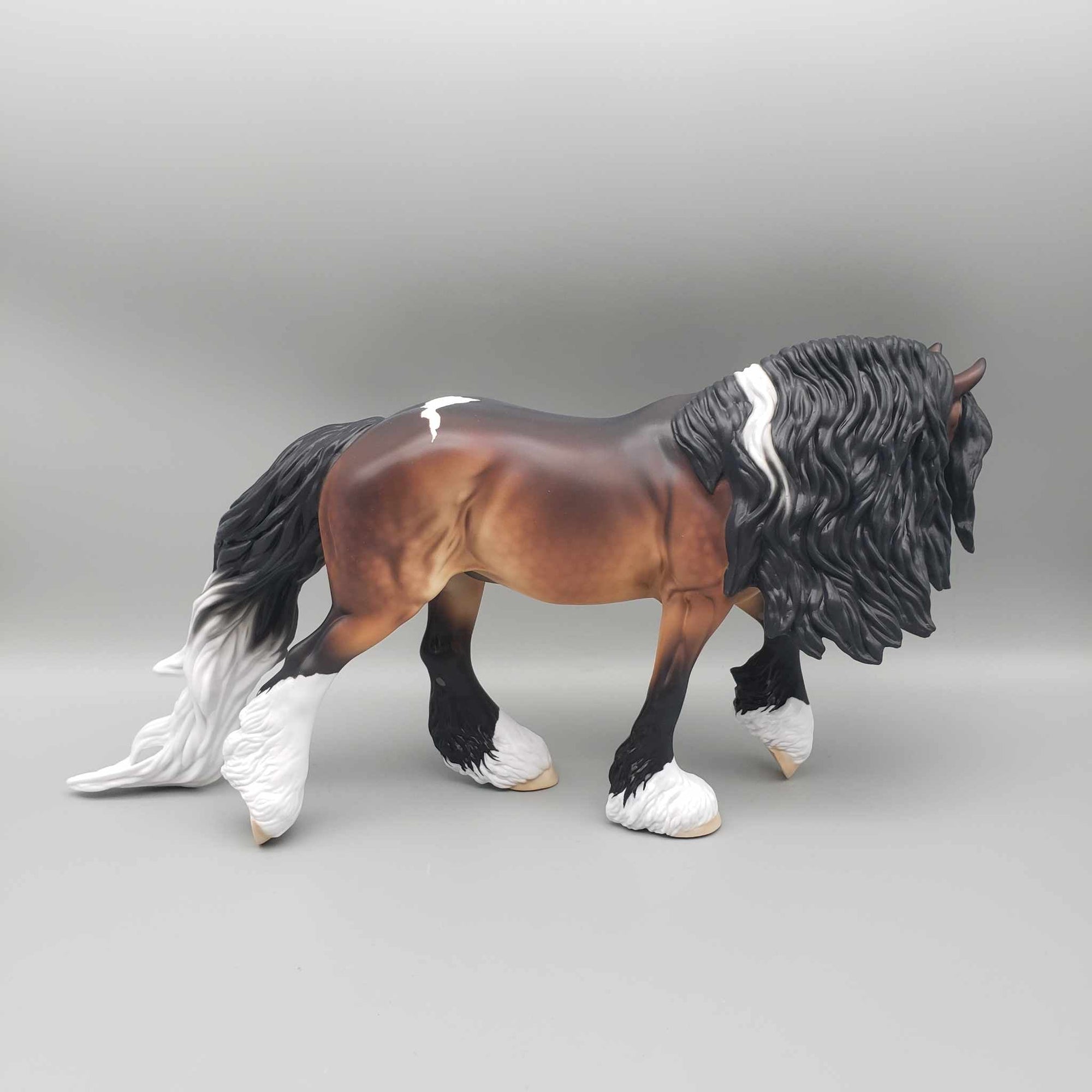 Blazing Bright OOAK Dappled Bay Minimal Tobiano Cob By Ellen Robbins Holiday Sale HS23